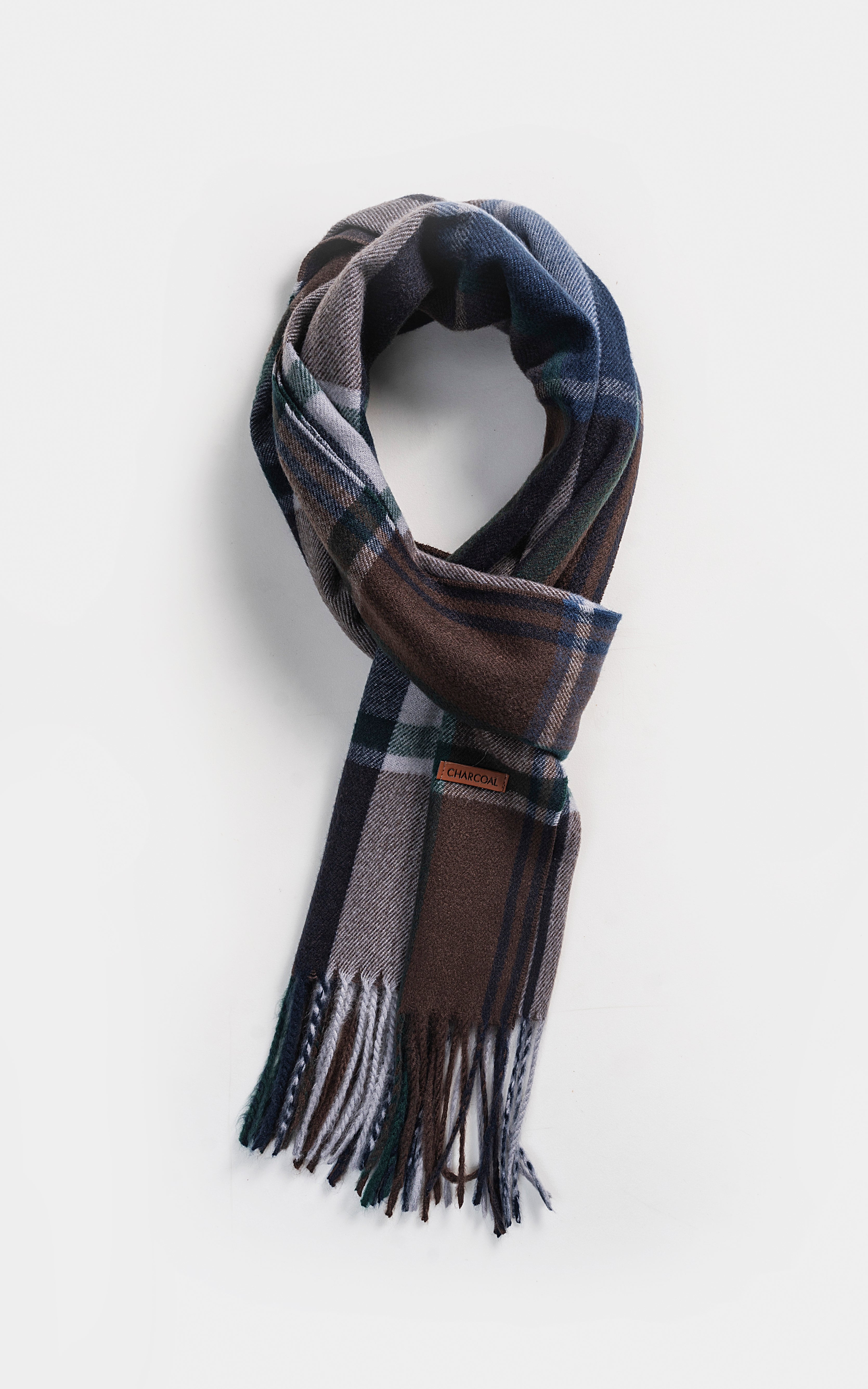 Plaid Wool Blended scarf