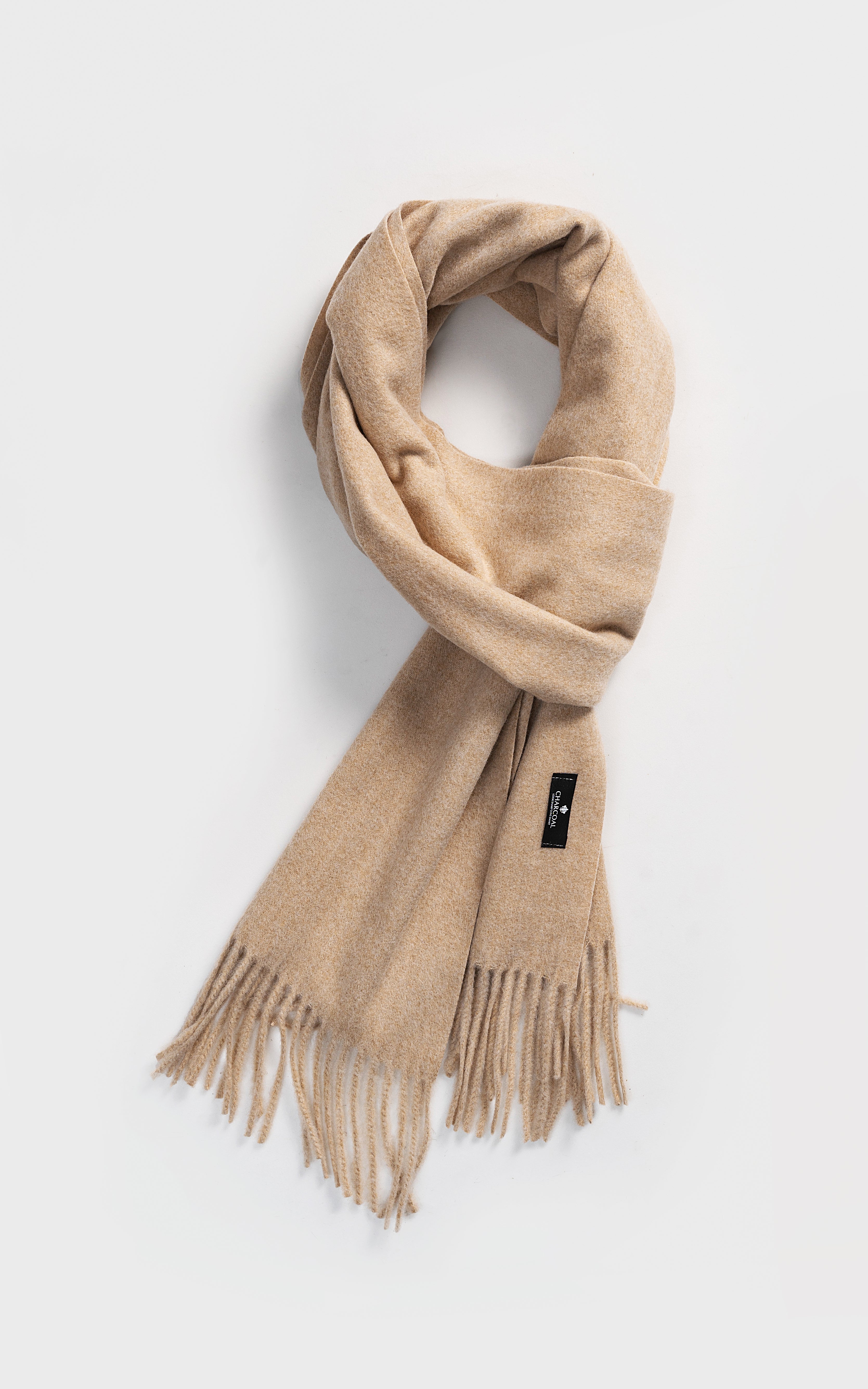 Fringe Wool blended Scarf