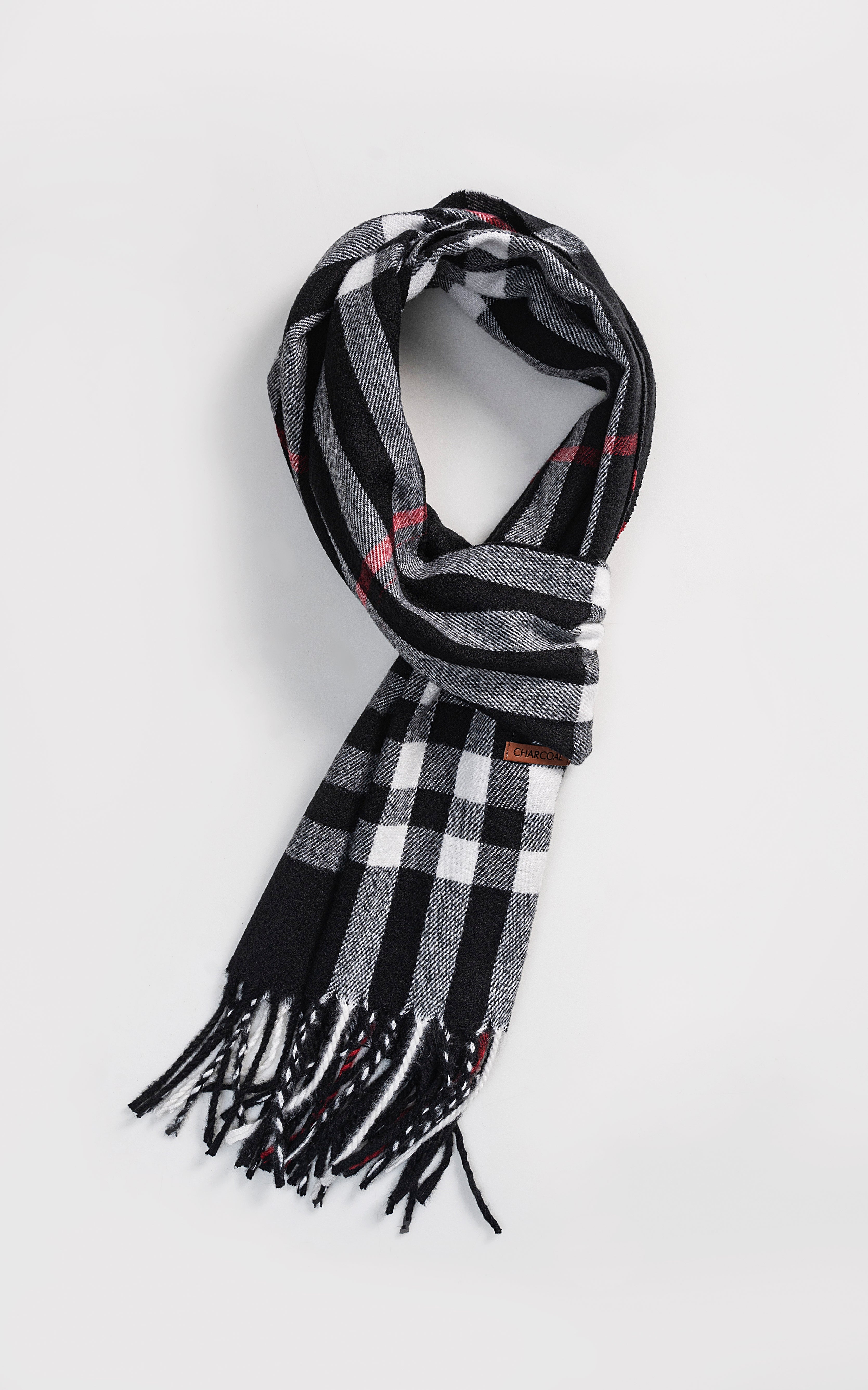 Plaid Wool Blended scarf