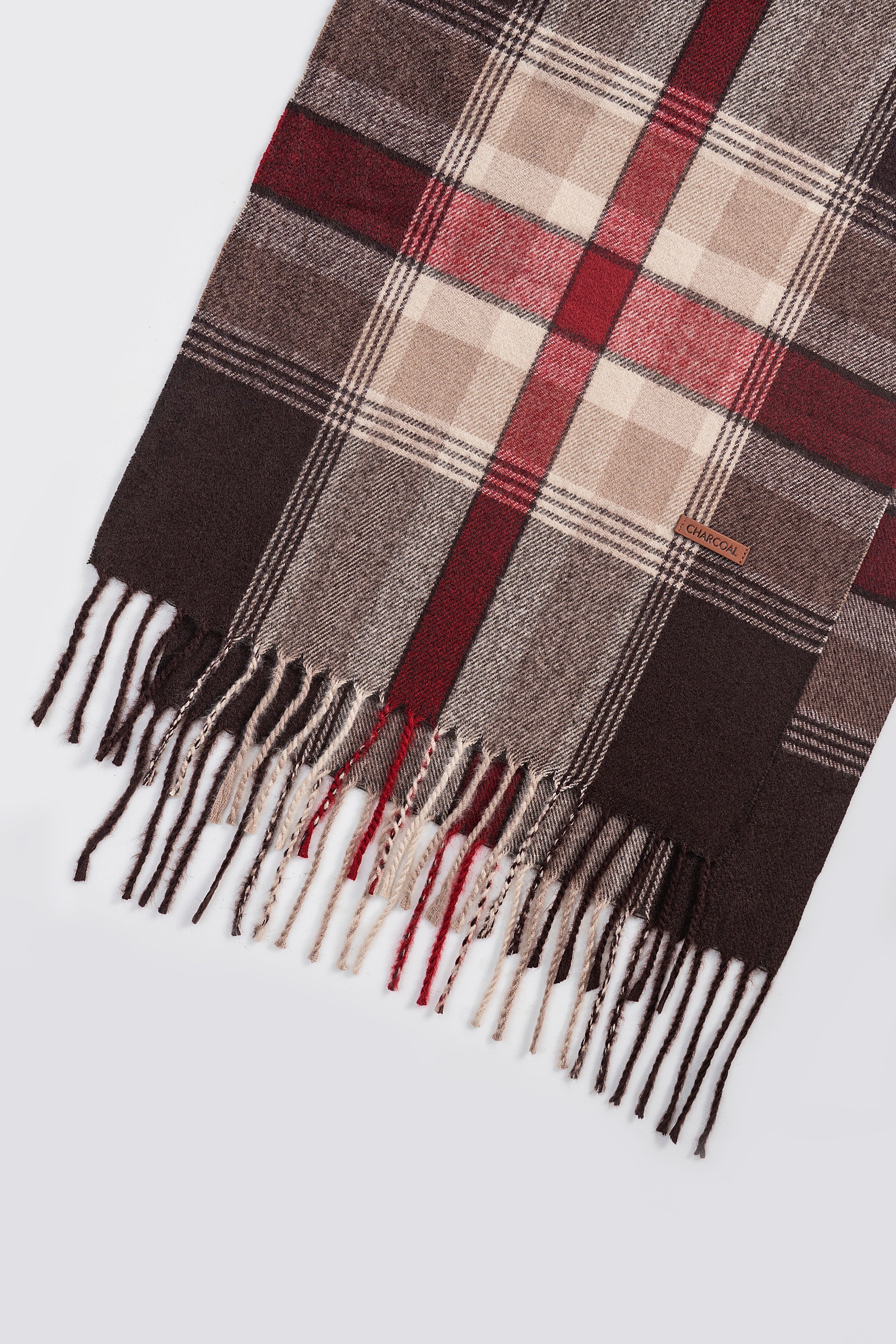 Plaid Wool Blended scarf