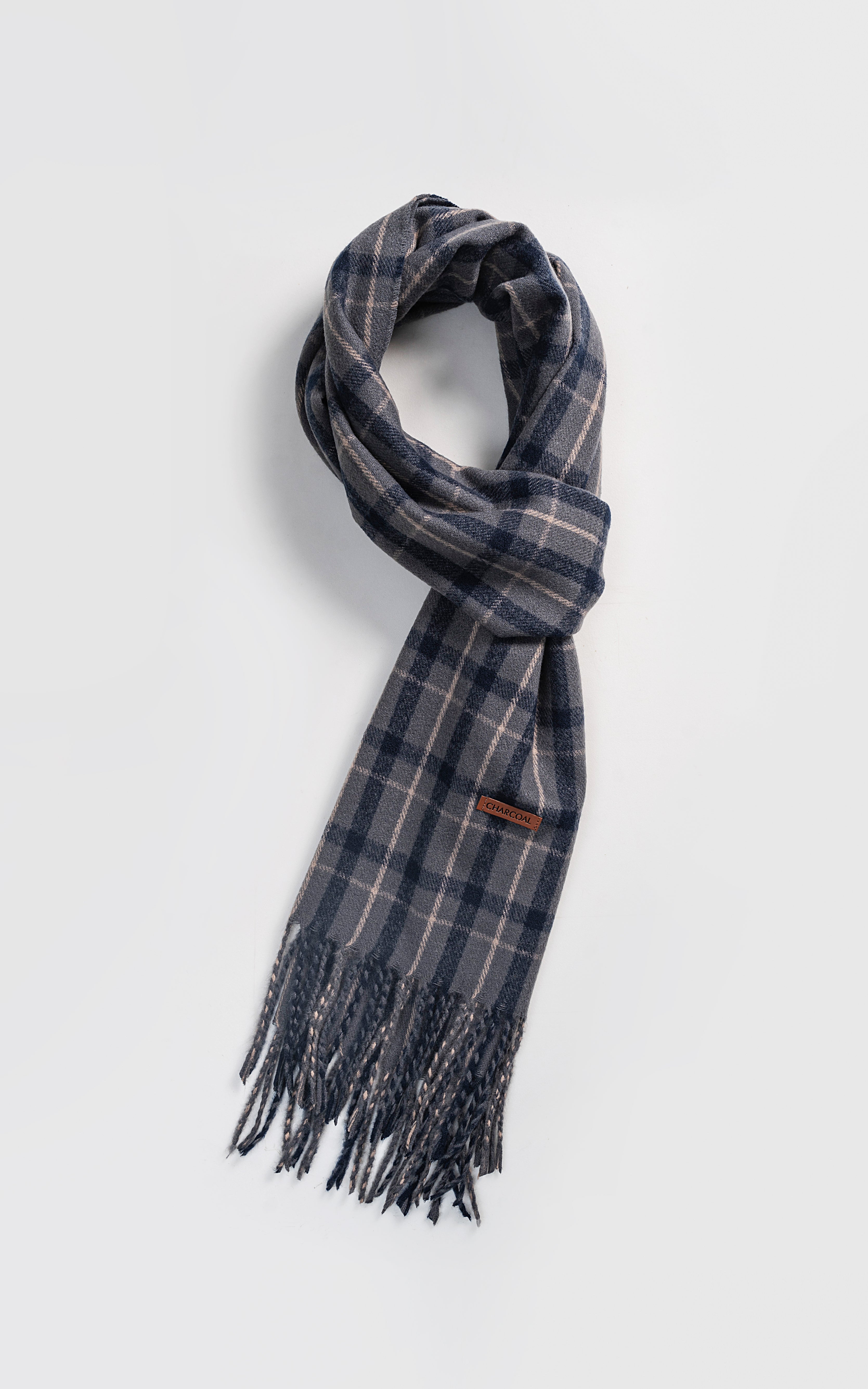 Plaid Wool Blended scarf