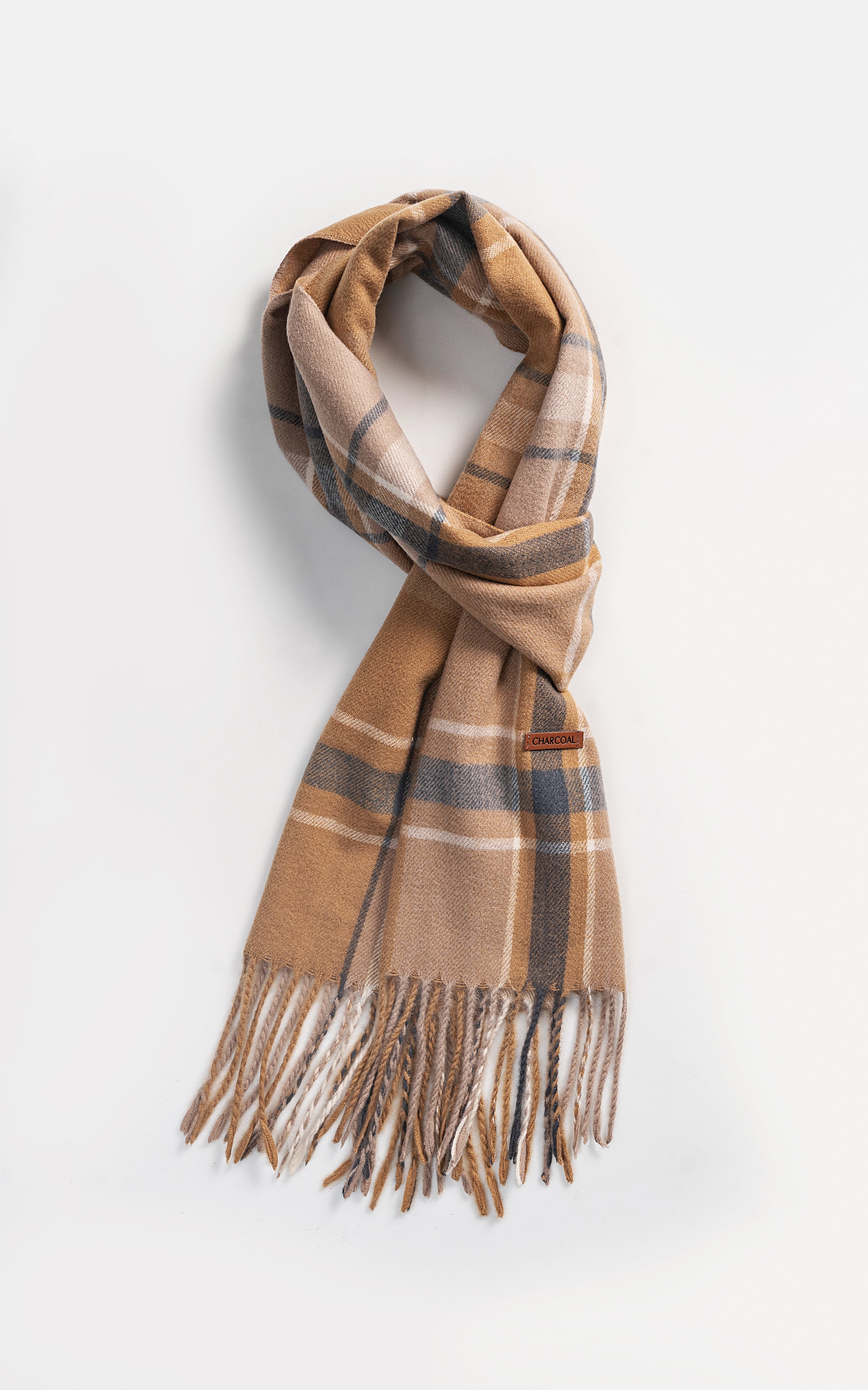 Plaid Wool Blended scarf