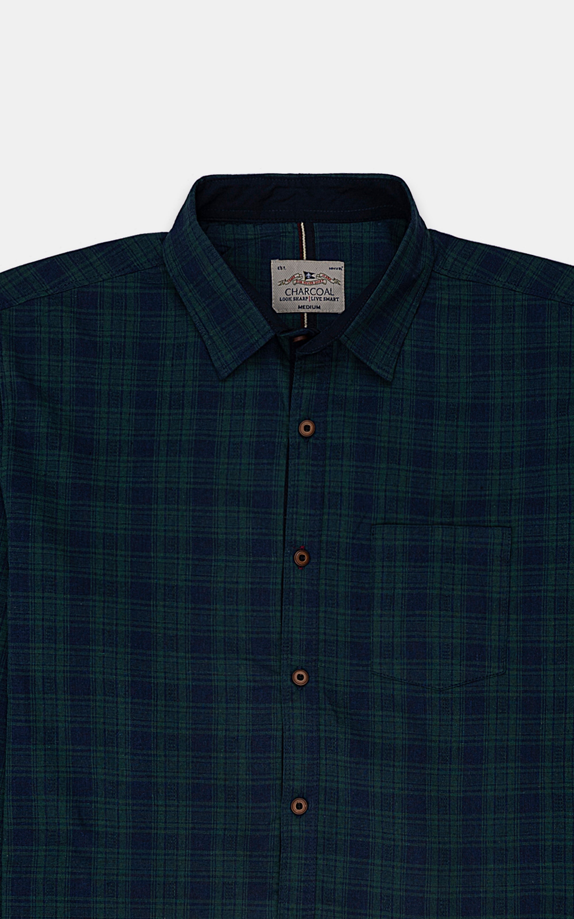 CASUAL SHIRT GREEN CHECK