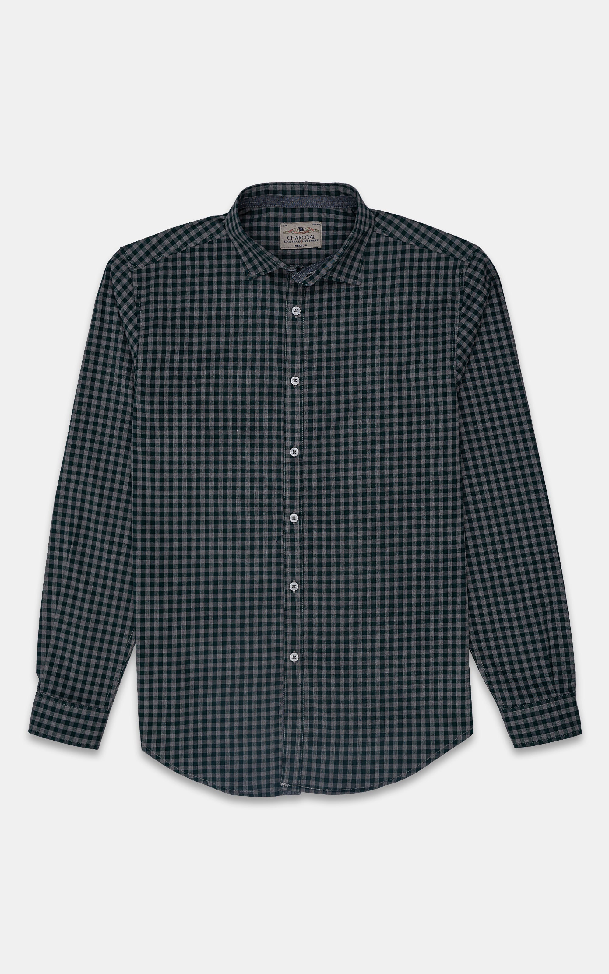 CASUAL SHIRT GREEN CHECK