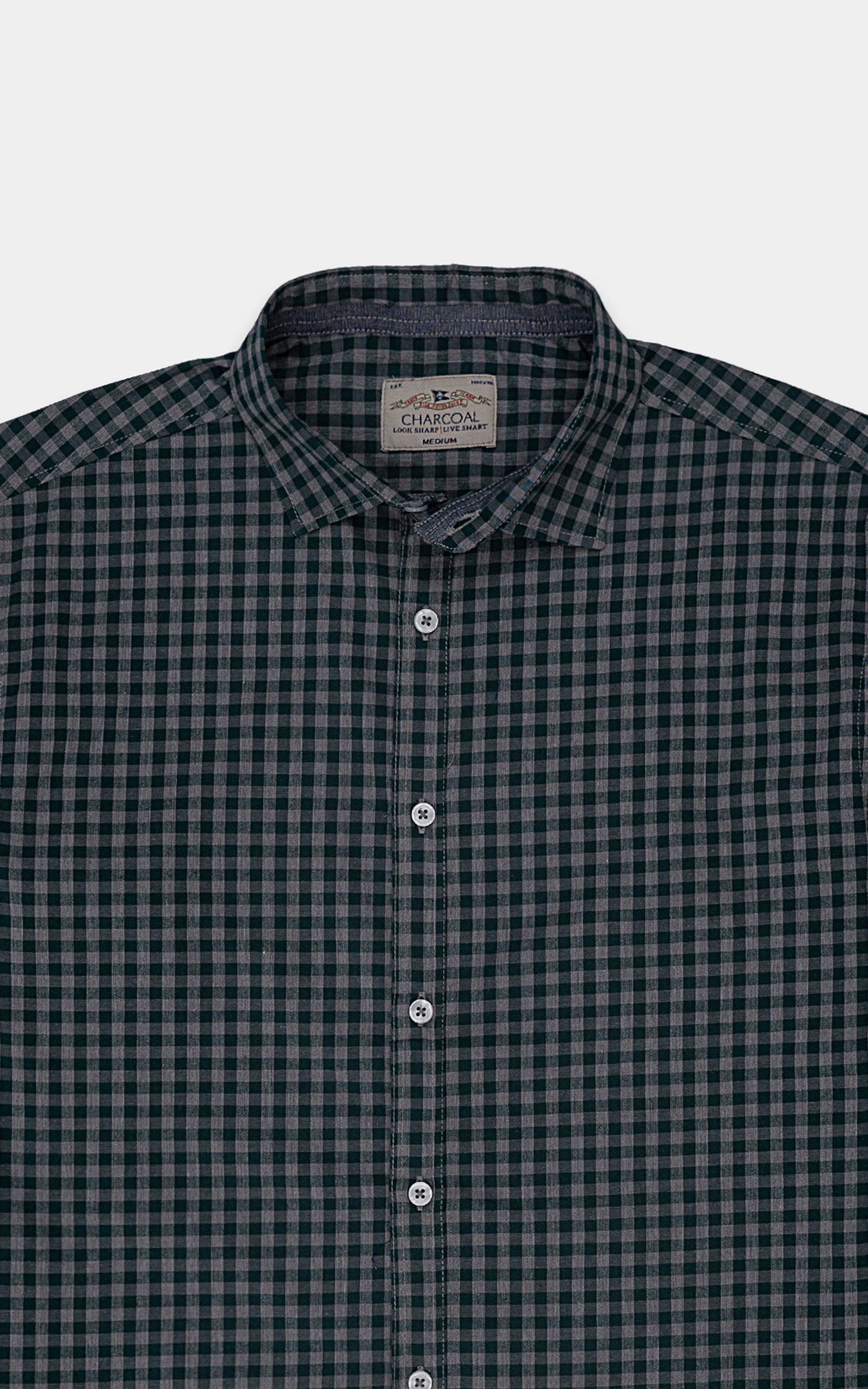 CASUAL SHIRT GREEN CHECK