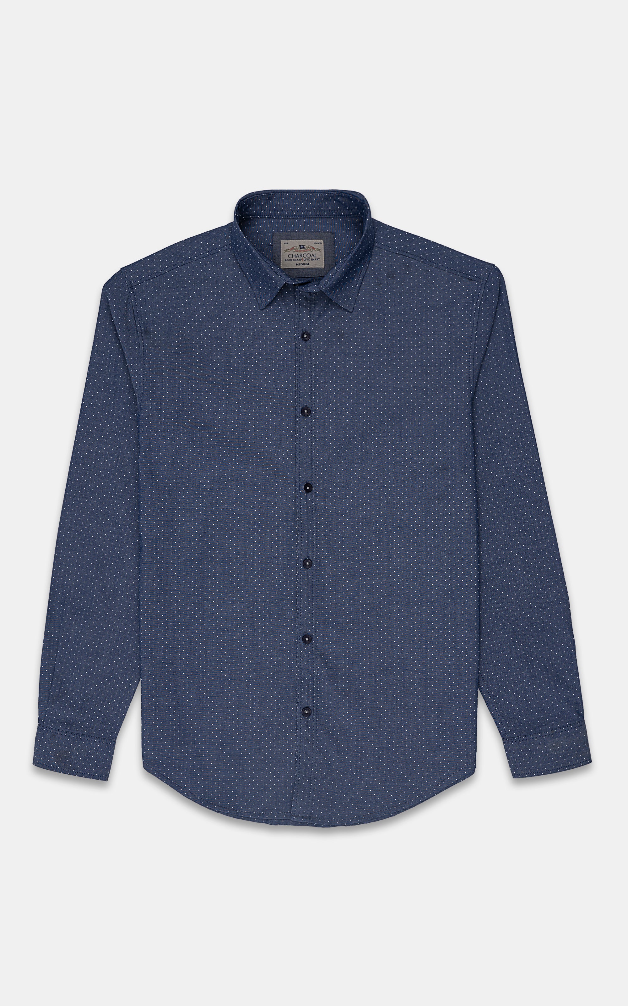 CASUAL SHIRT CHAMBRAY BLUE