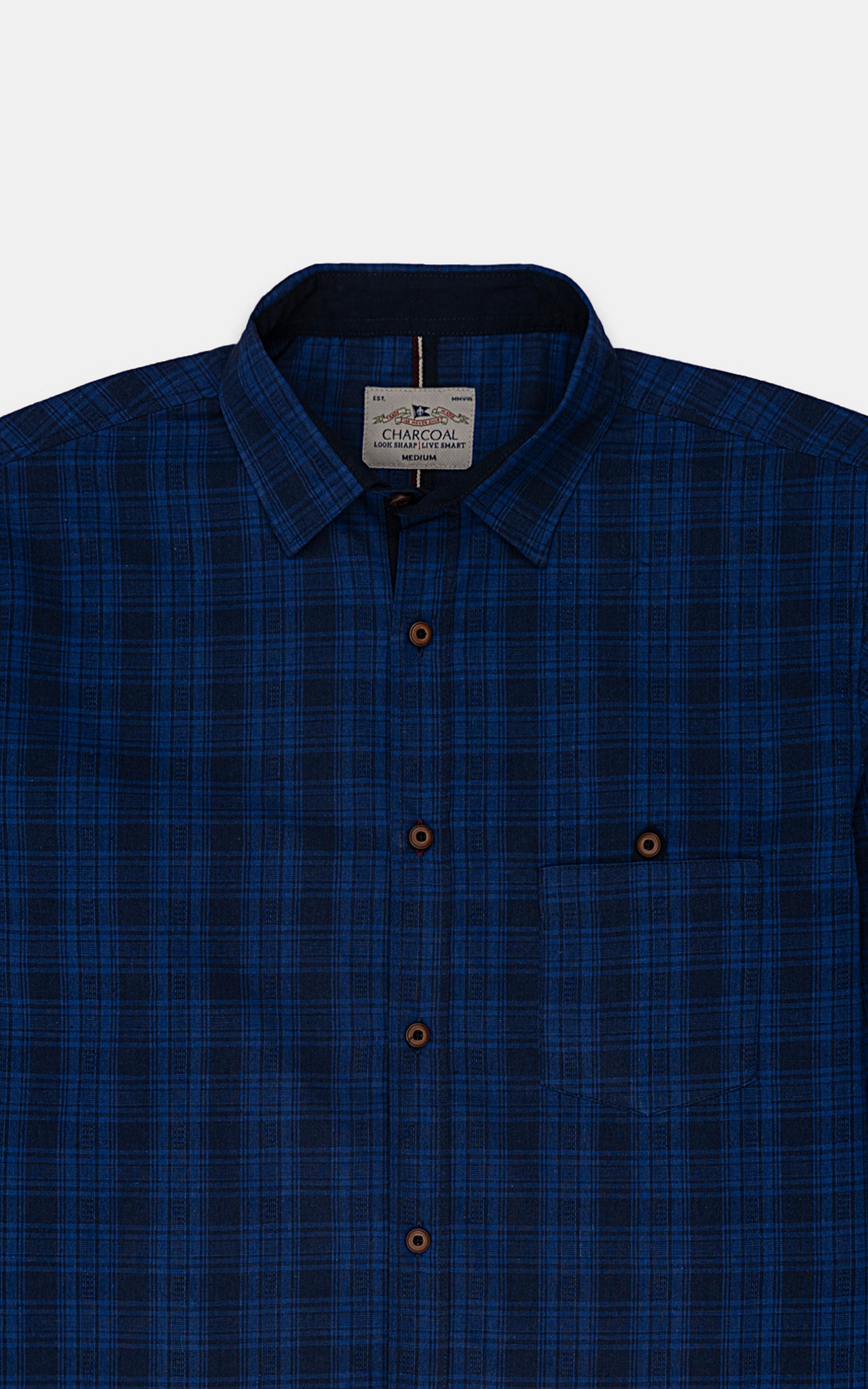 CASUAL SHIRT BLUE CHECK