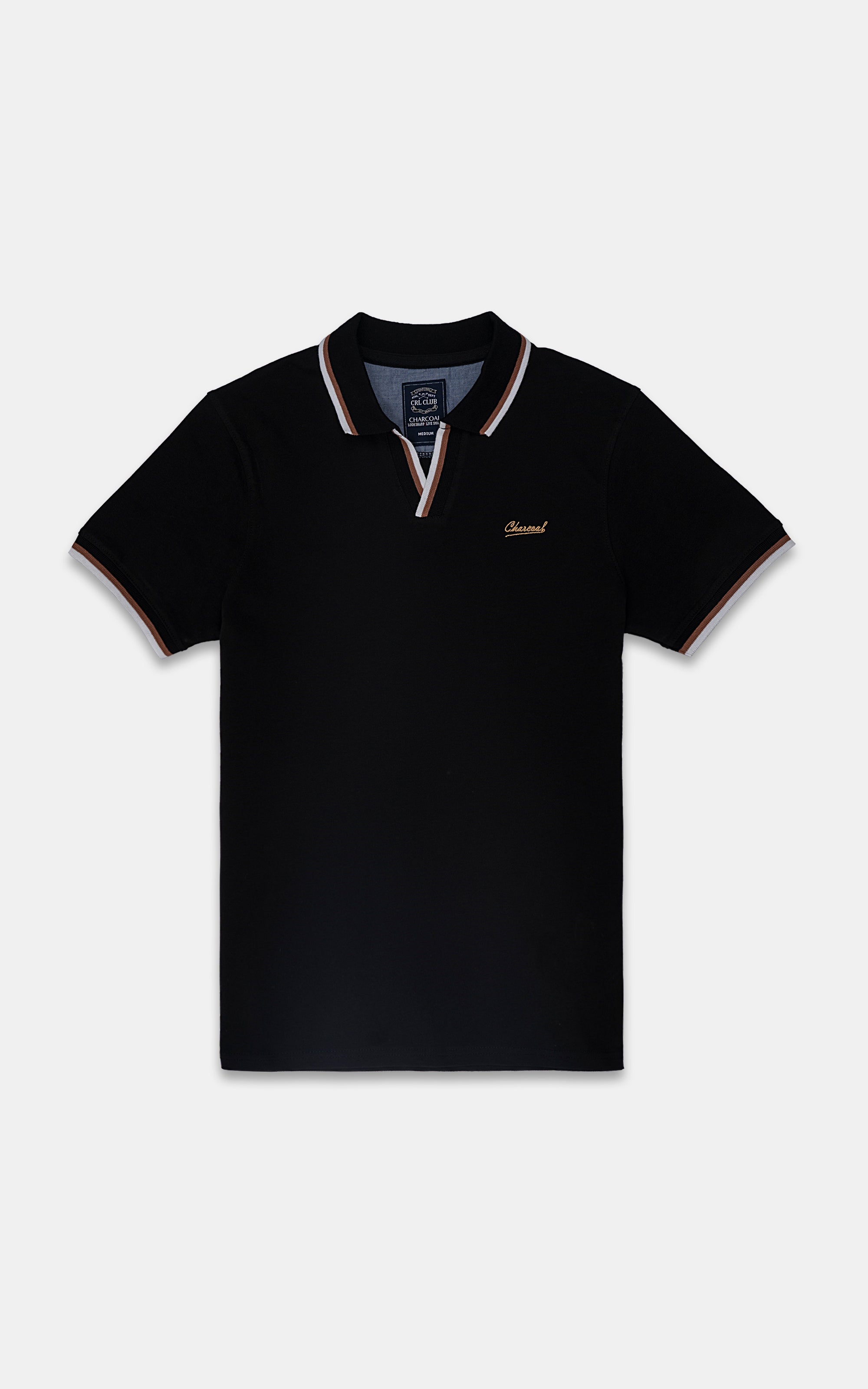 FASHION POLO SHIRT BLACK