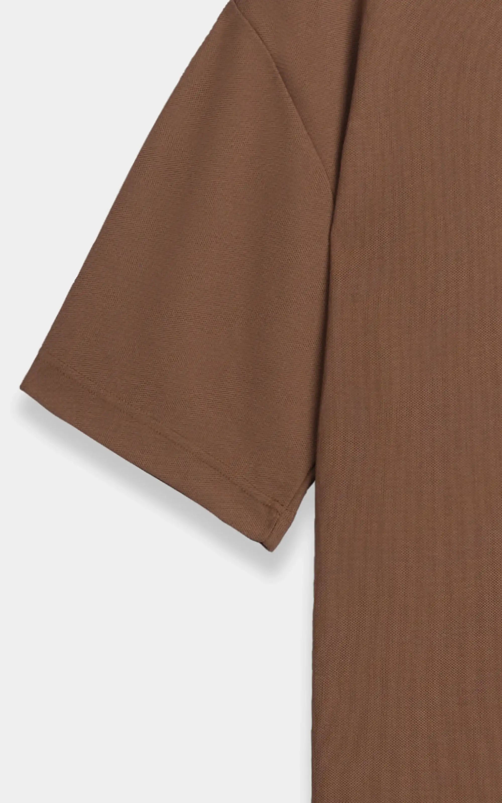 SMART FIT CREW NECK T-SHIRT BROWN