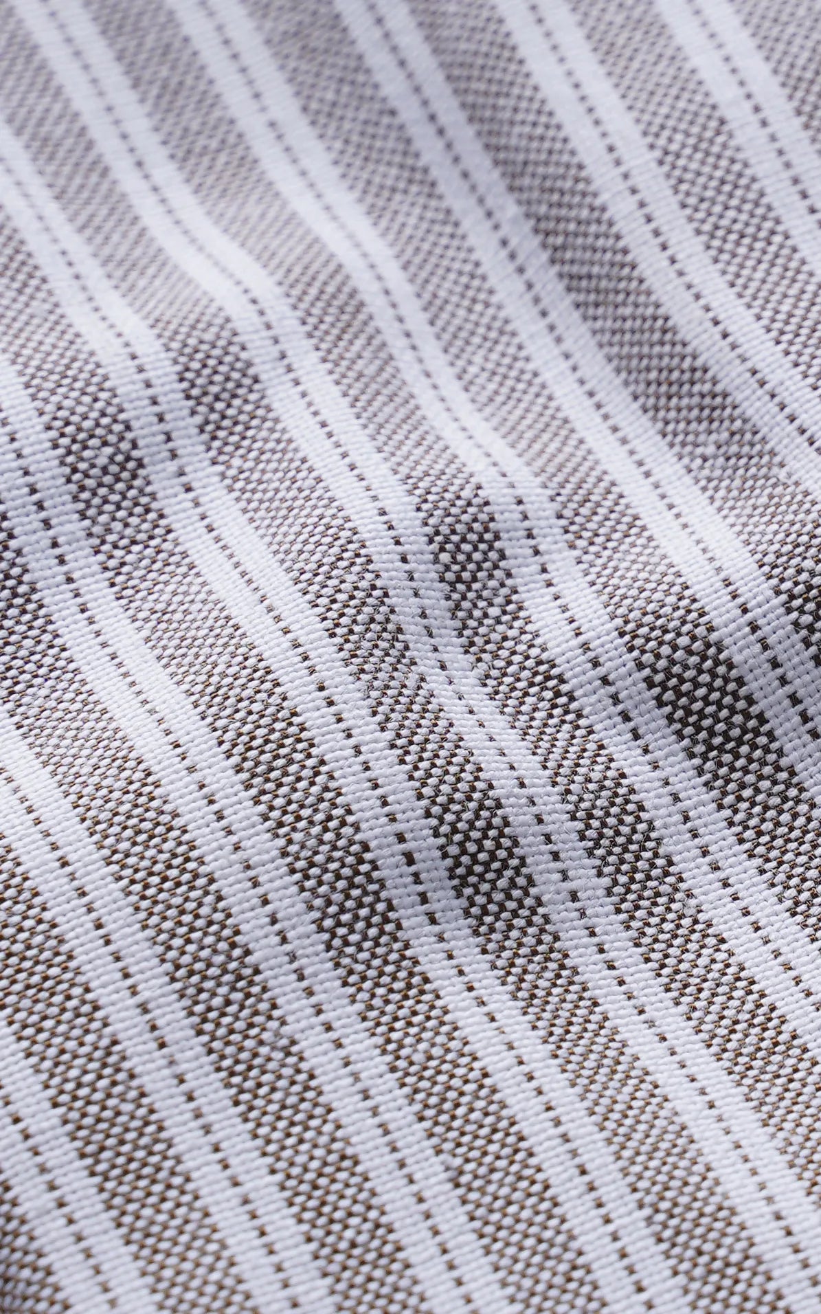 SEMI FORMAL SMART FIT STRIPED SHIRT BROWN