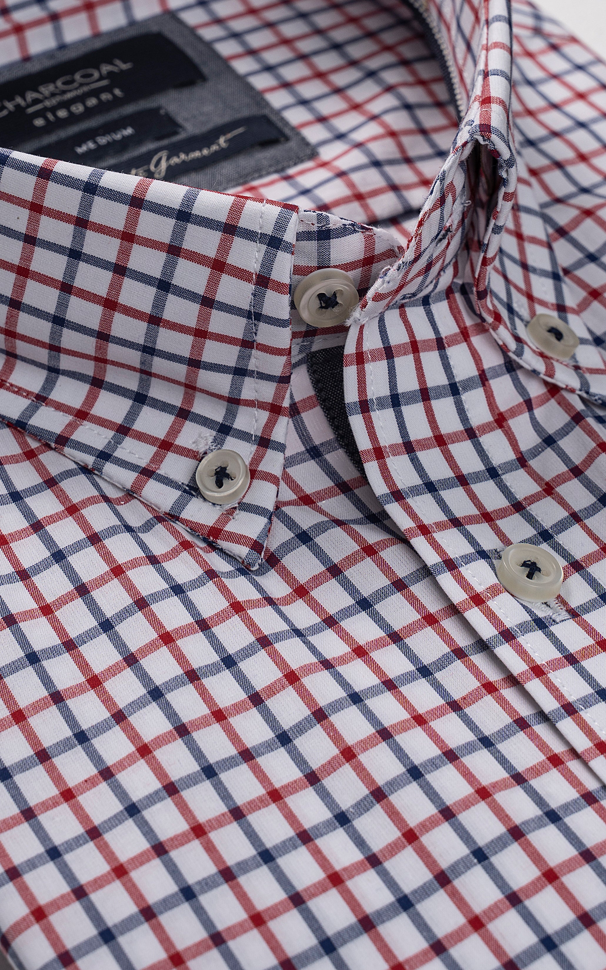 SEMI FORMAL SHIRT RED NAVY