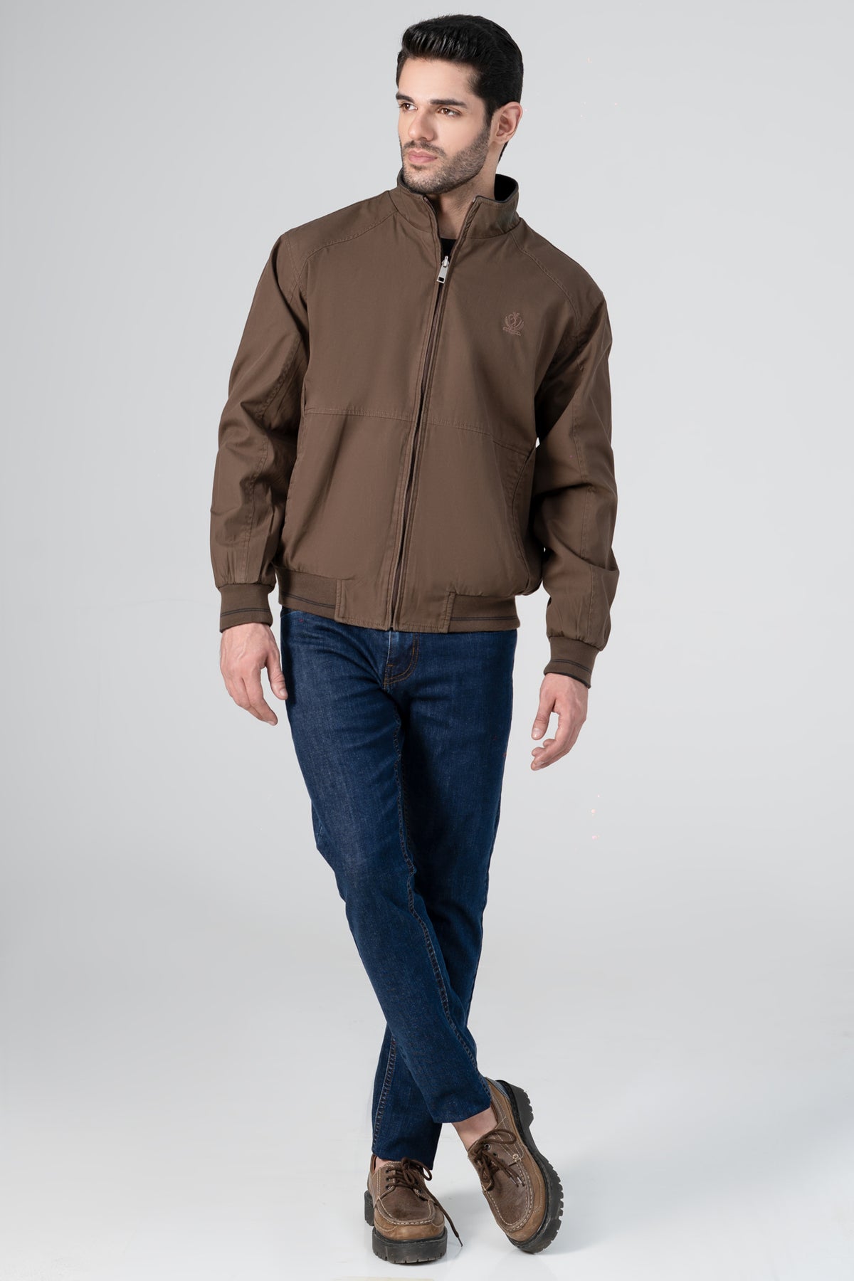 Shop REVERSIBLE TIPPING JACKET FULL SLEEVE BROWN BLACK For Men Online