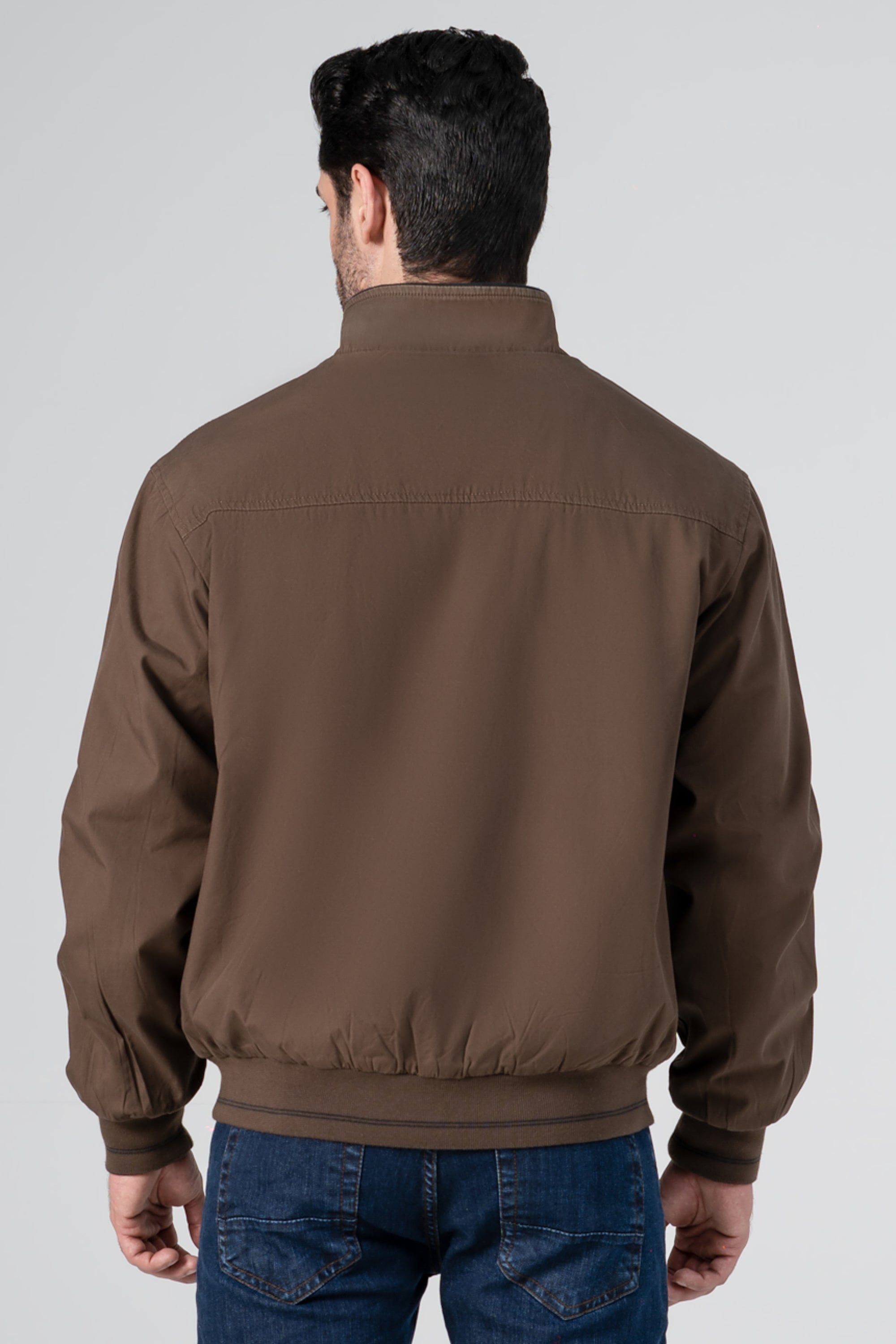 REVERSIBLE TIPPING JACKET FULL SLEEVE BROWN BLACK