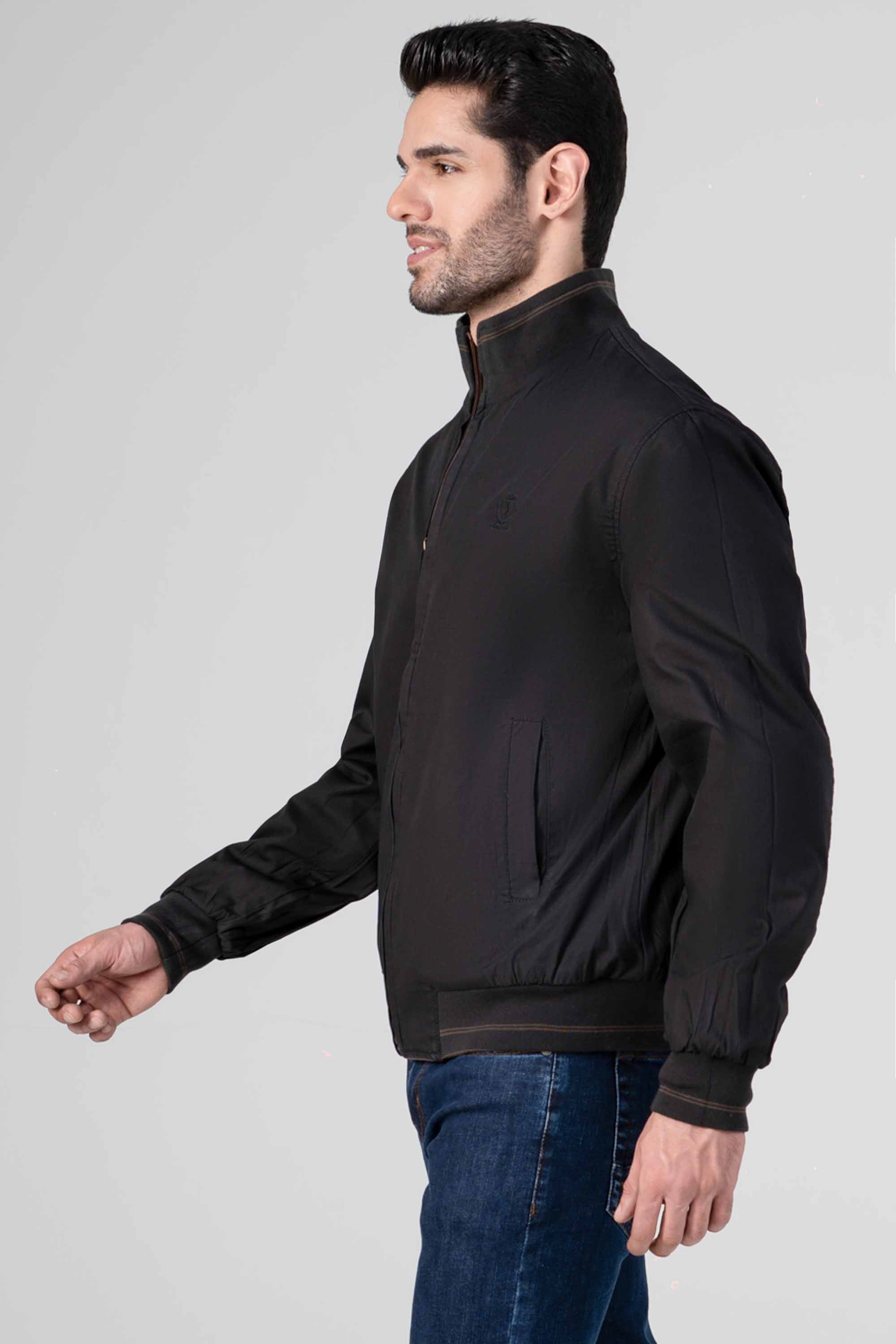 REVERSIBLE TIPPING JACKET FULL SLEEVE BROWN BLACK