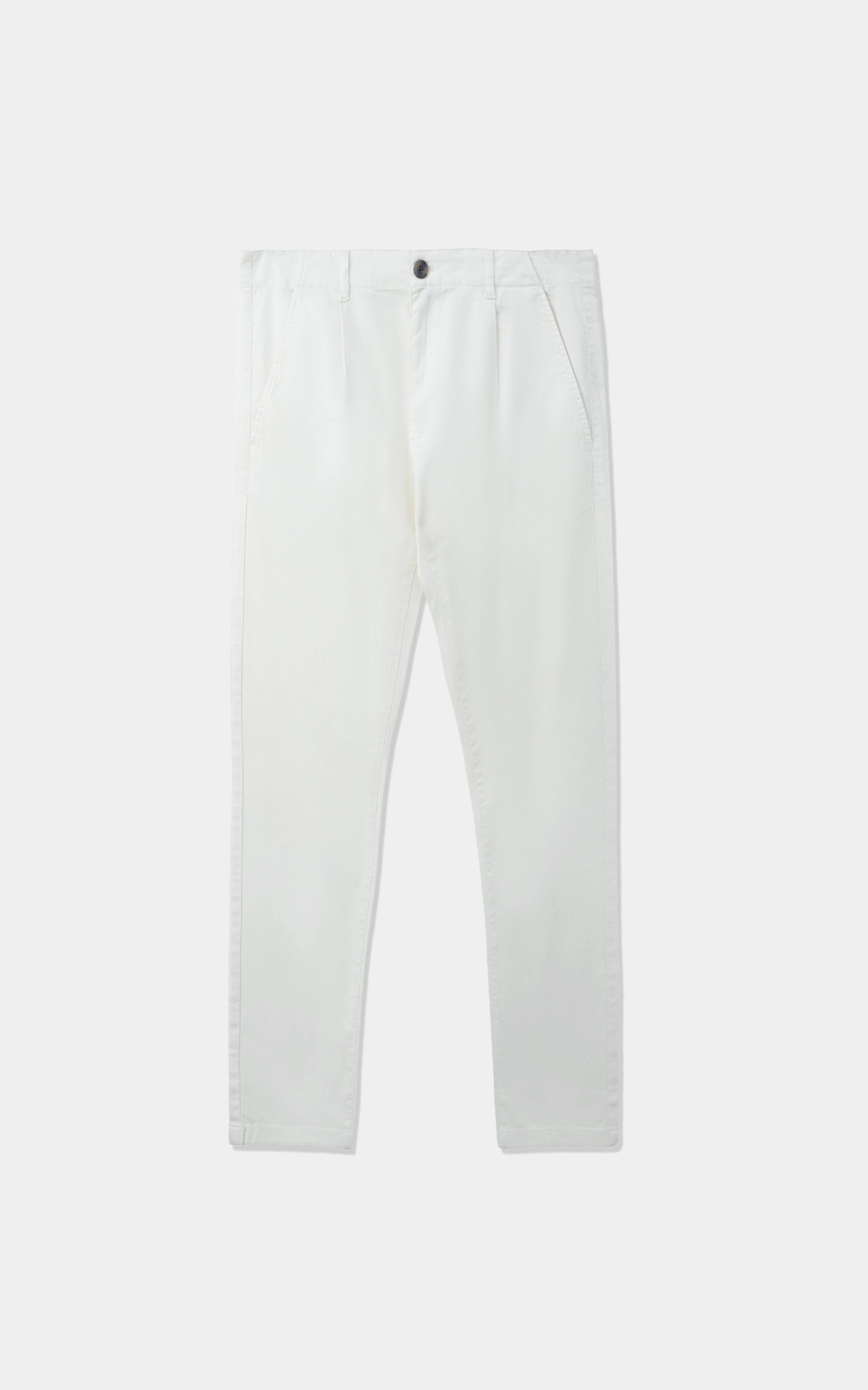 DOBBY SMART FIT PANT WHITE