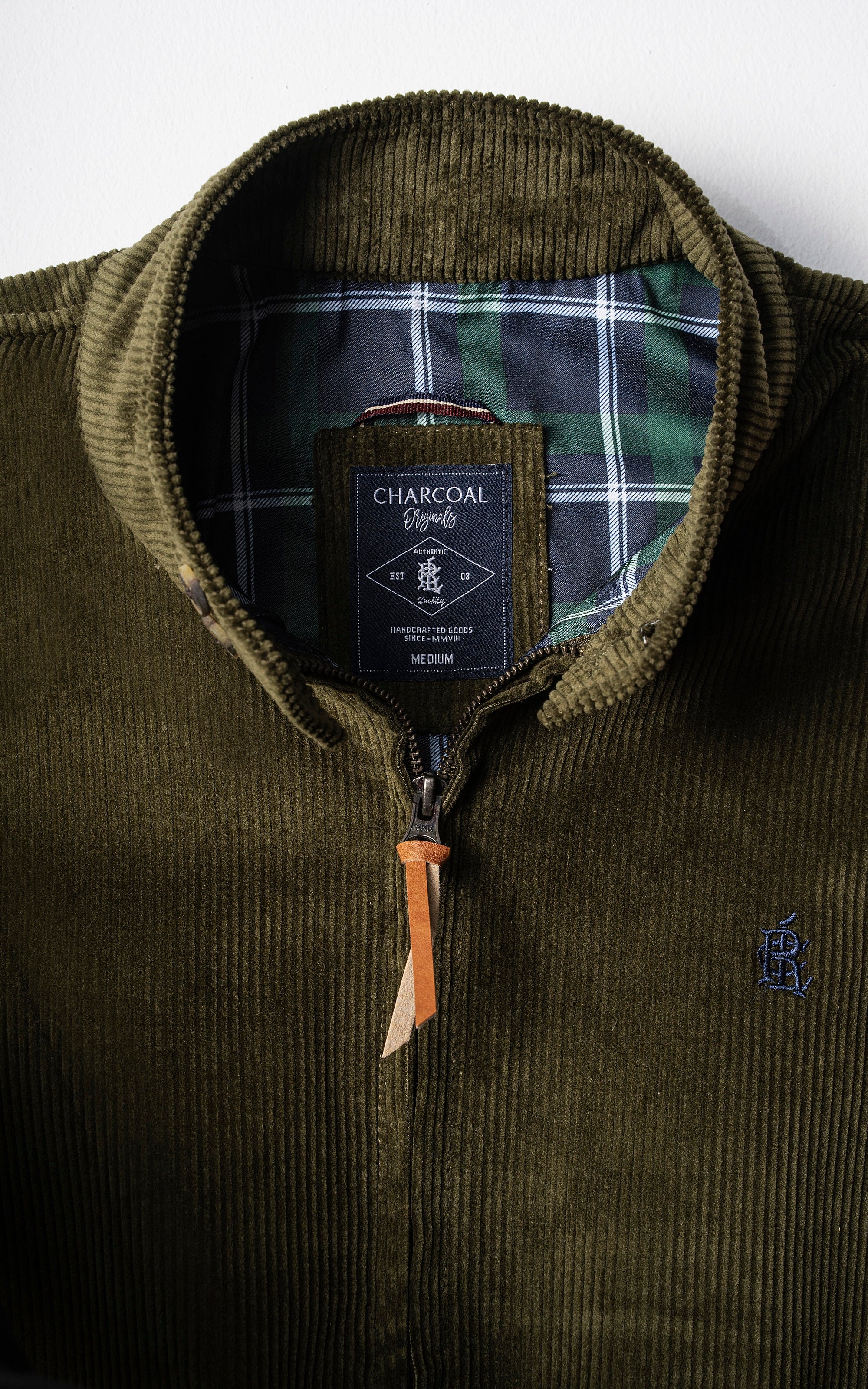 CORDUROY JACKET FULL SLEEVE OLIVE GREEN