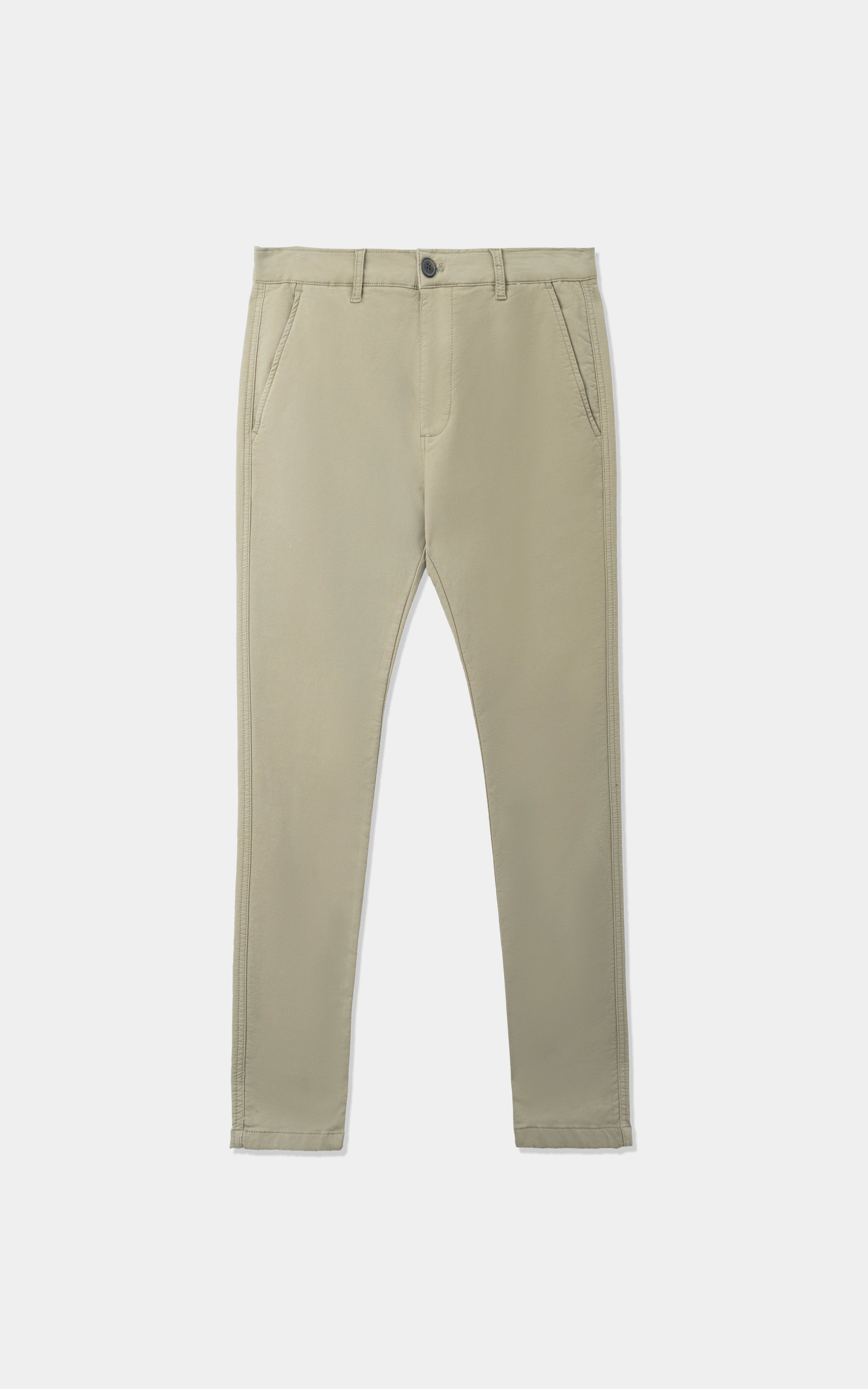 TERRY TWILL SMART FIT  CASUAL PANT LIGHT OLIVE