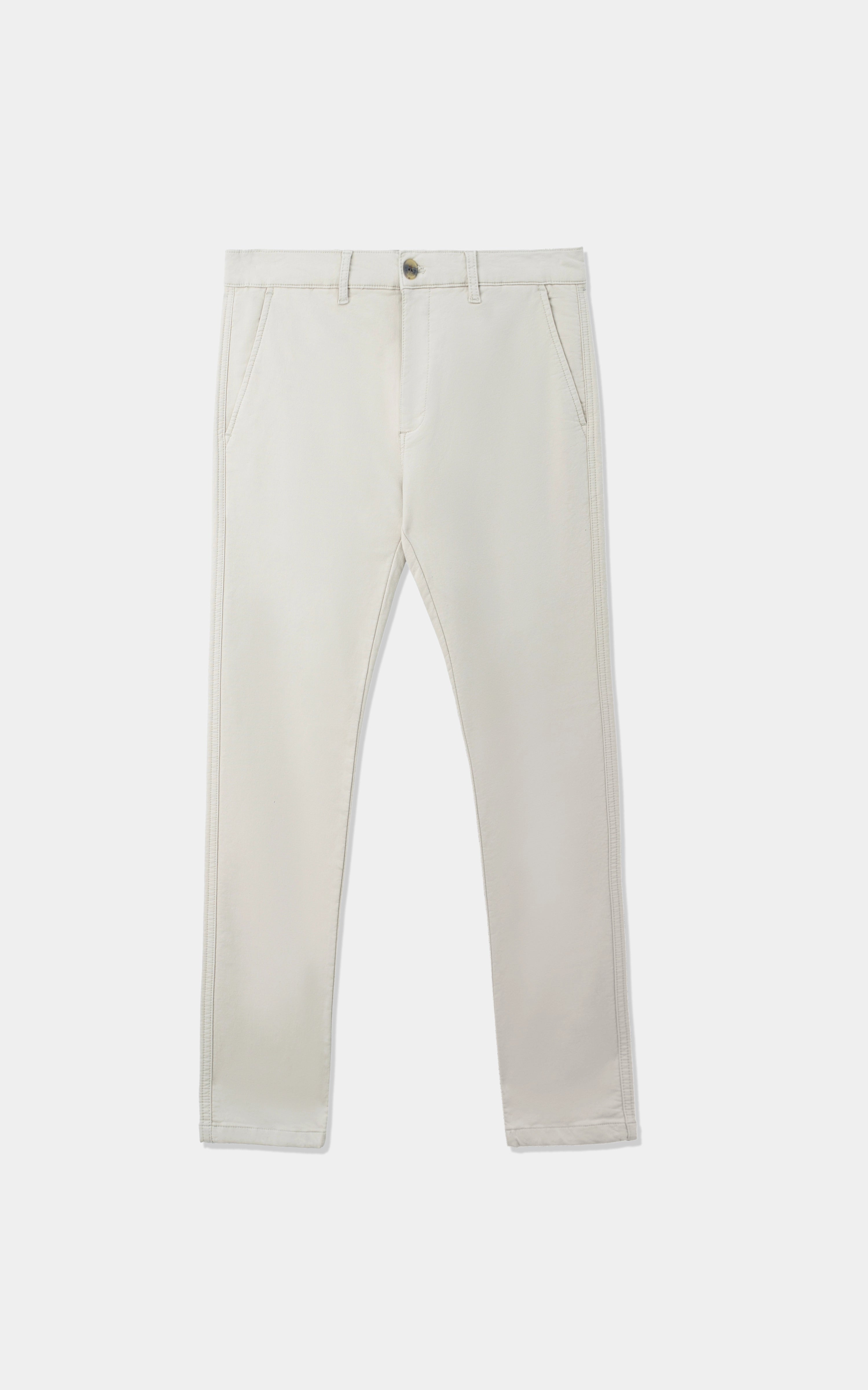 TERRY TWILL SMART FIT  CASUAL PANT BEIGE