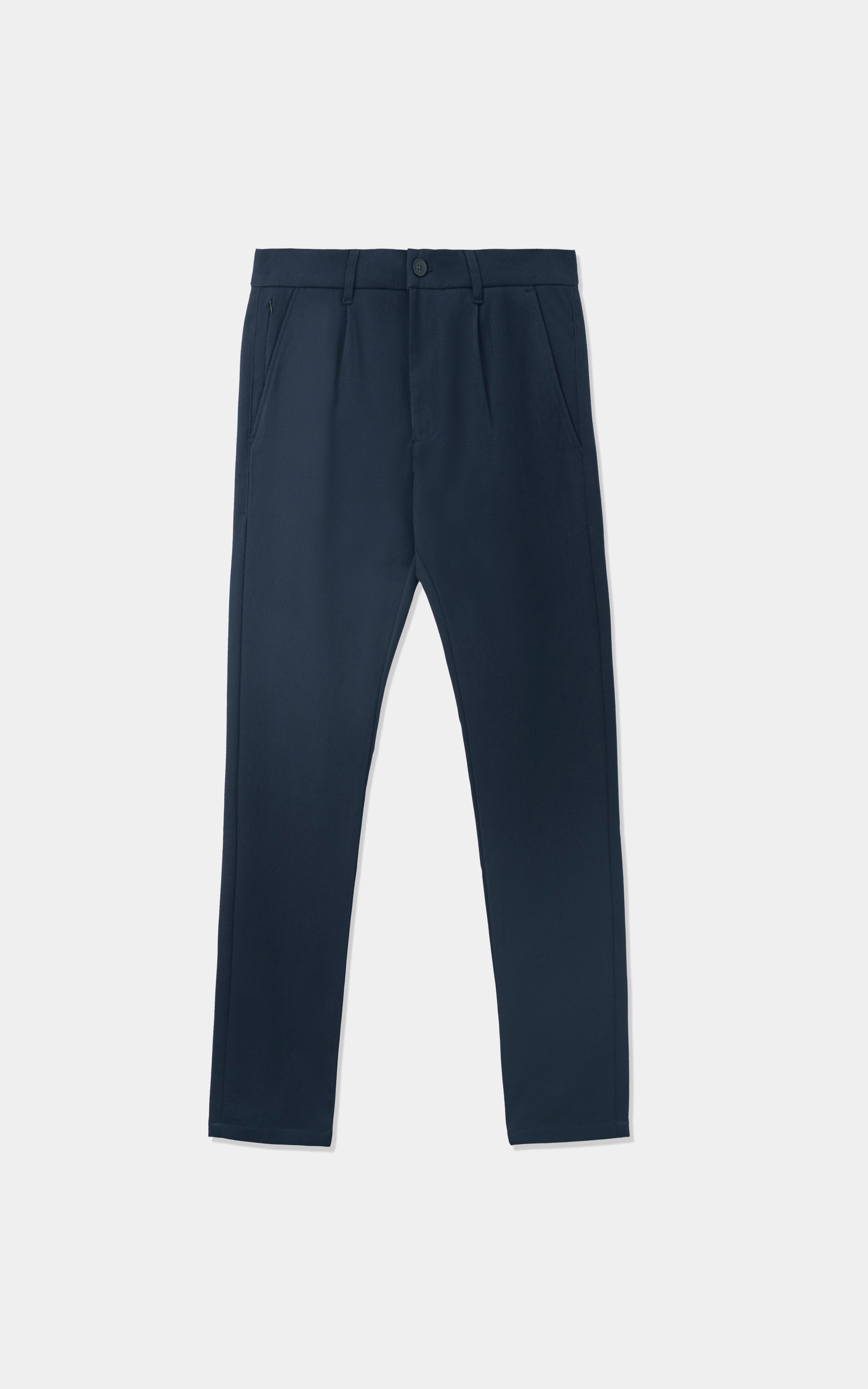 DOBBY SMART FIT  CASUAL PANT NAVY