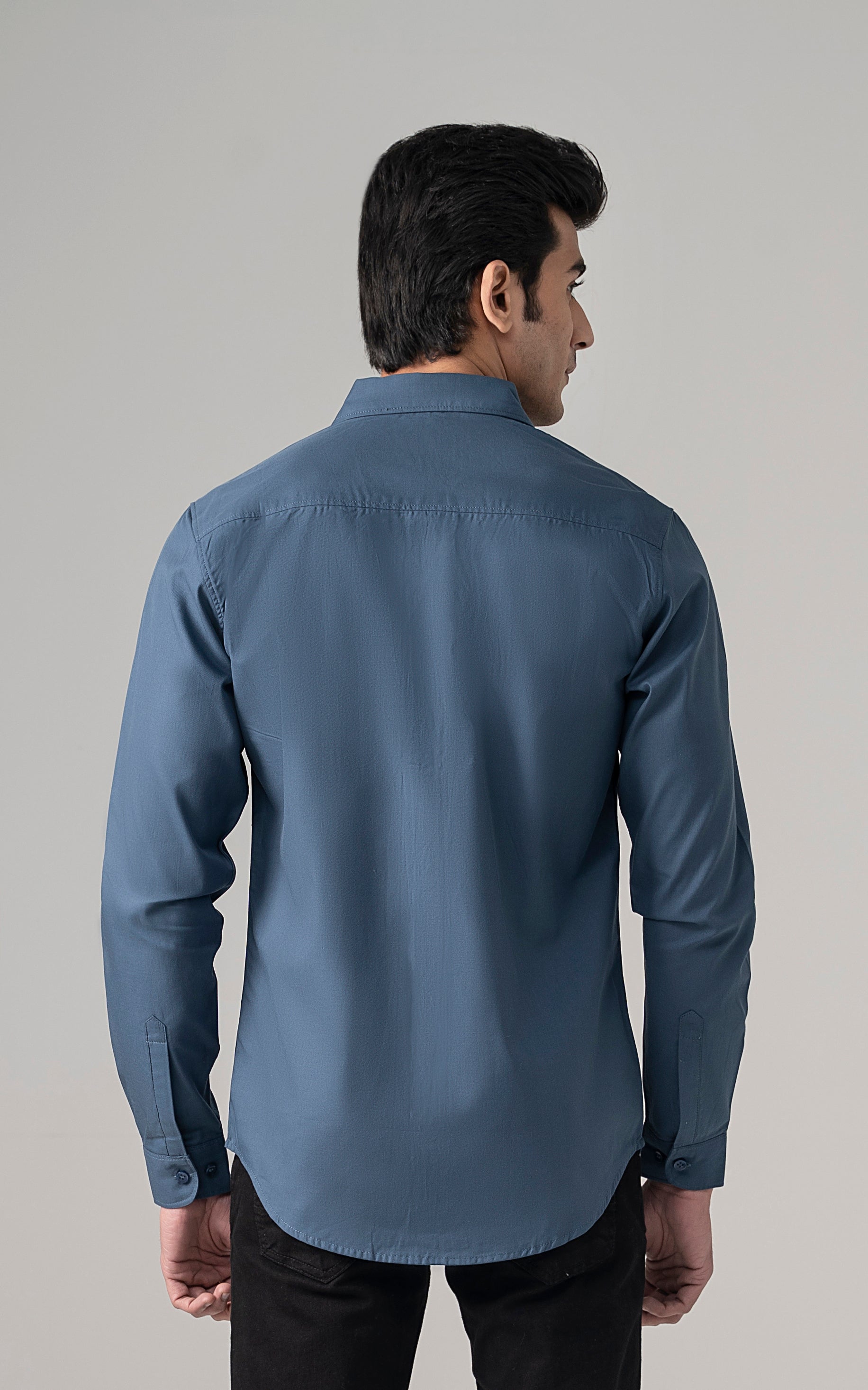 CASUAL SHIRT TEAL BLUE