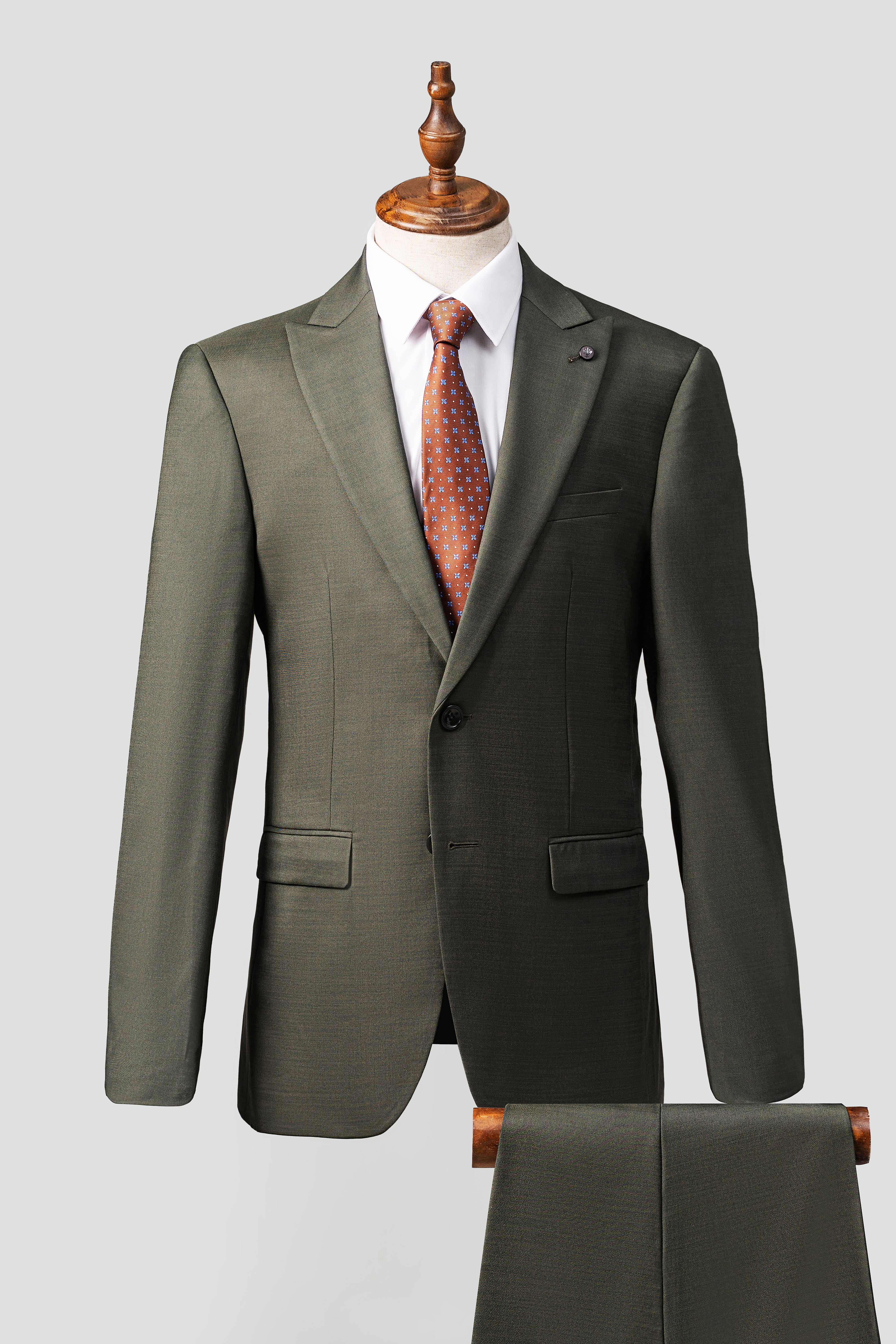 2 PIECE SUIT SLIM FIT DARK OLIVE