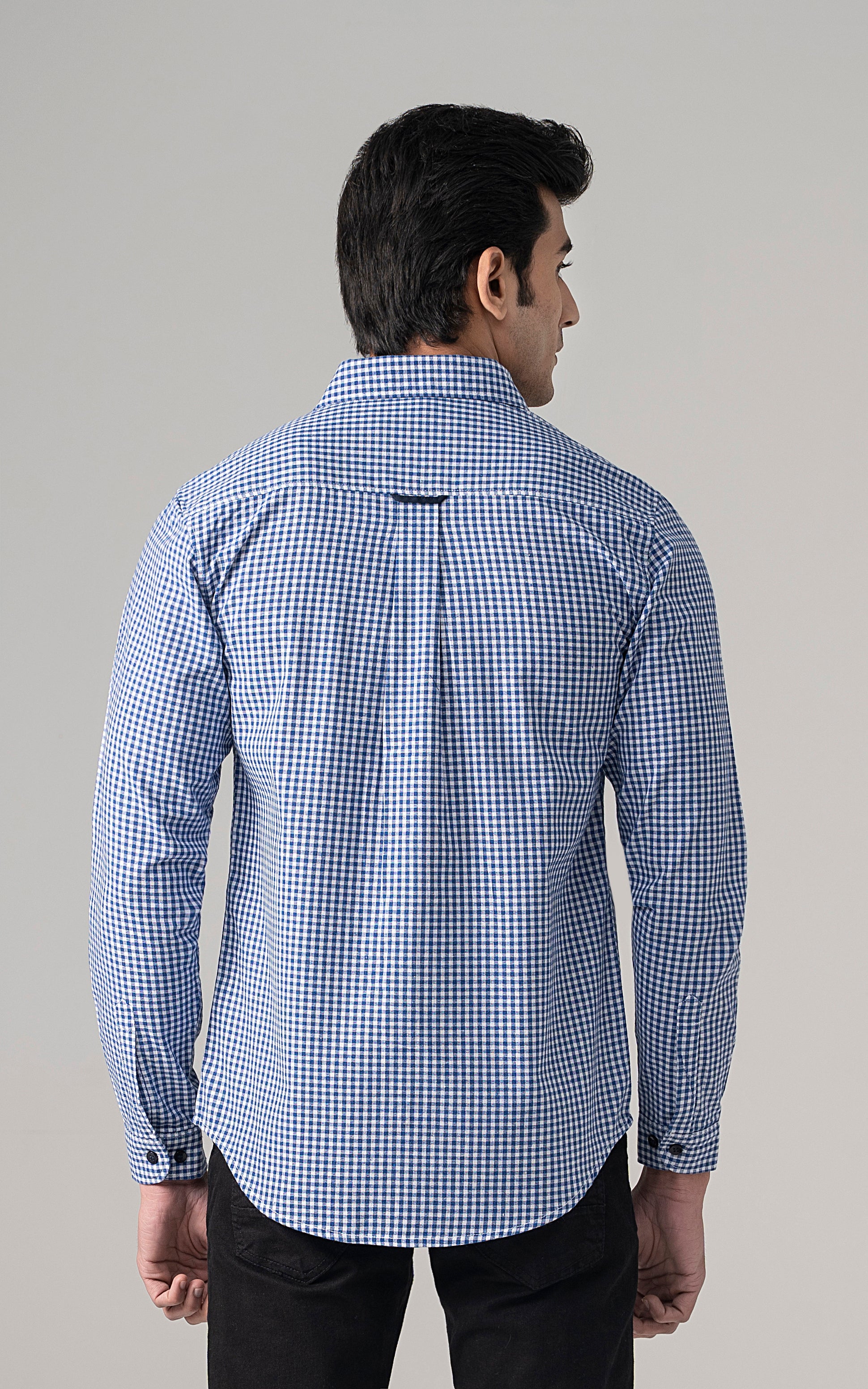 CASUAL SHIRT BLUE CHECK