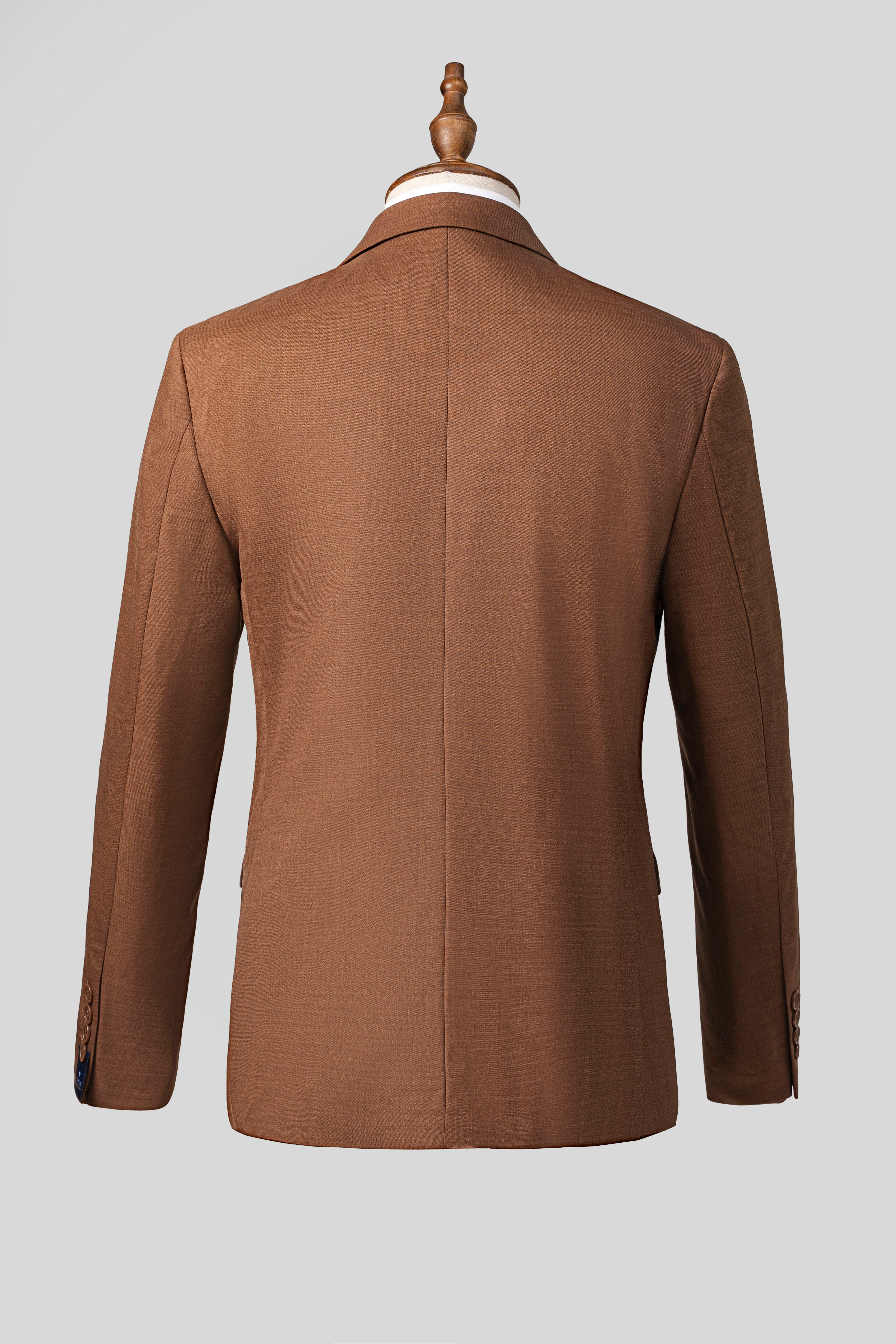 2 PIECE SUIT SLIM FIT BROWN