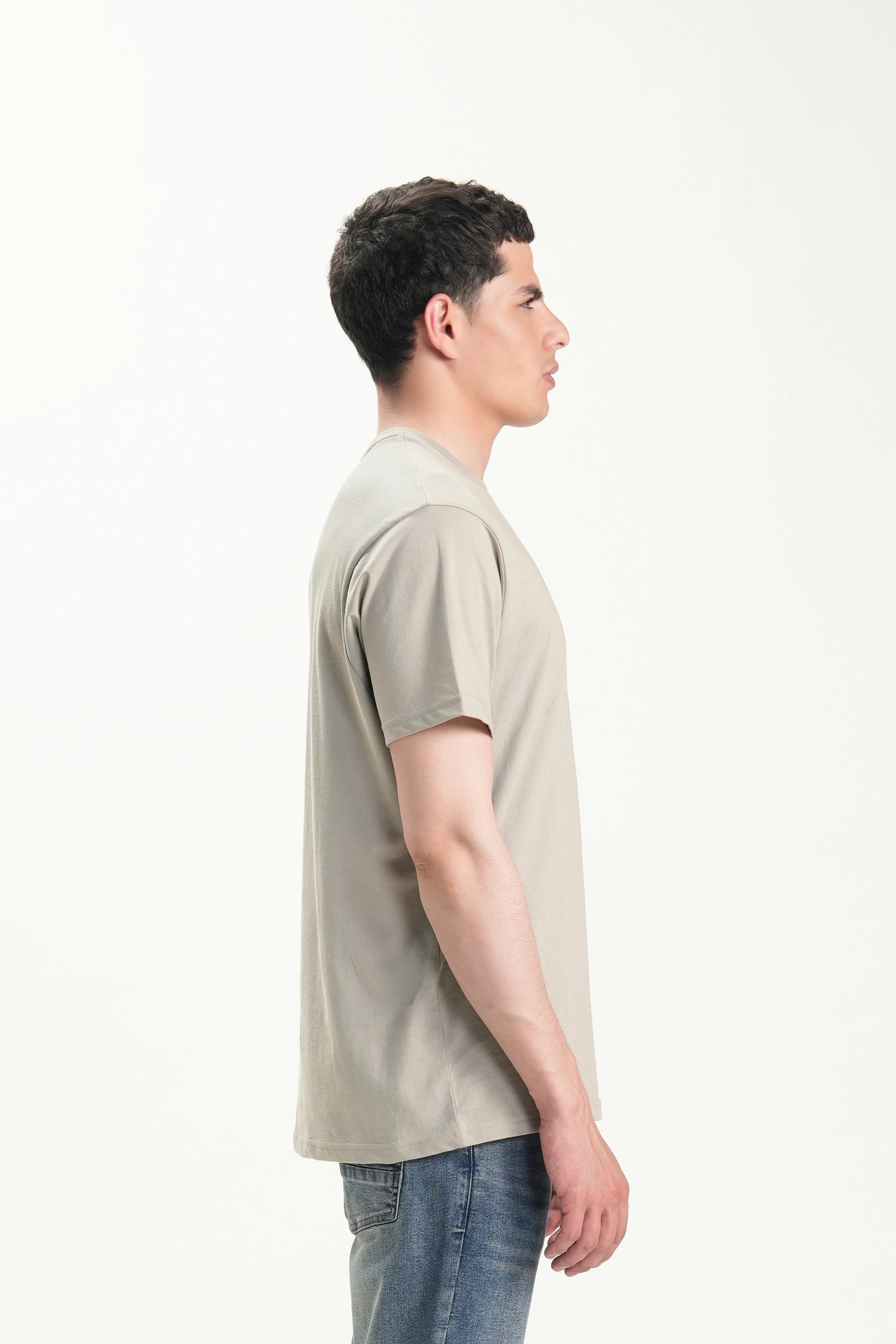 OVERZISE FIT GRAPHIC CREW NECK T SHIRT MINT GREEN