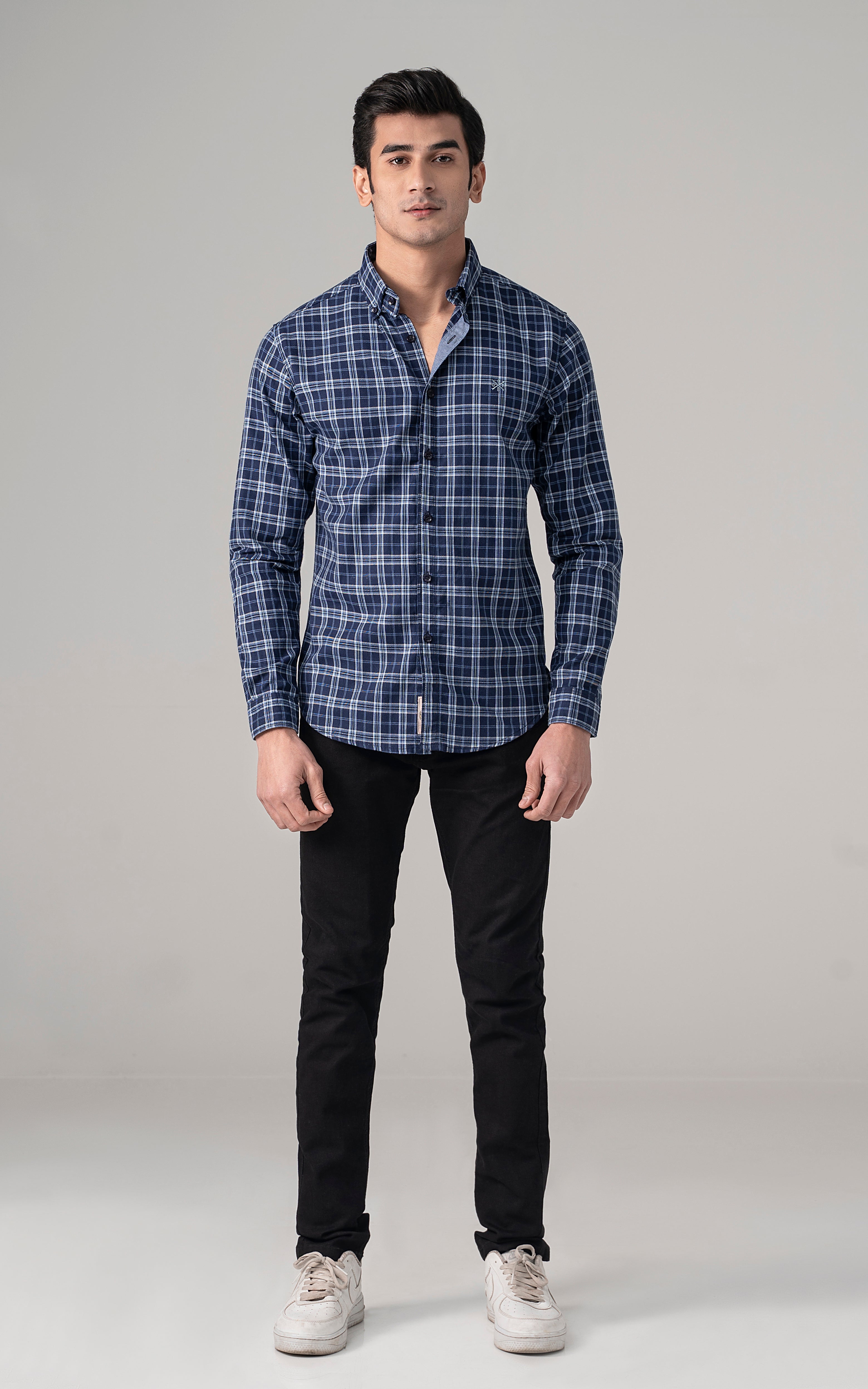 CASUAL SHIRT BLUE CHECK