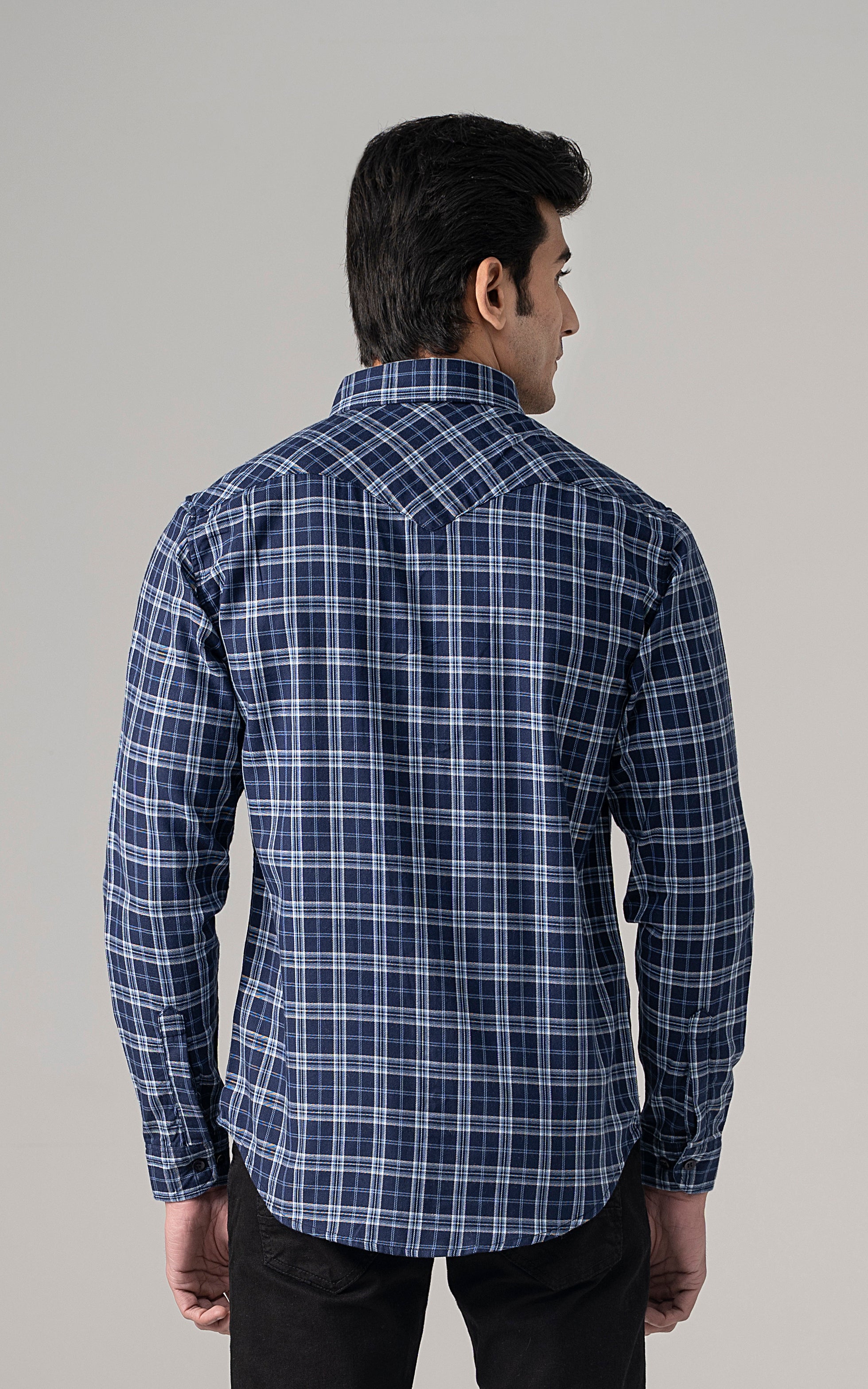 CASUAL SHIRT BLUE CHECK