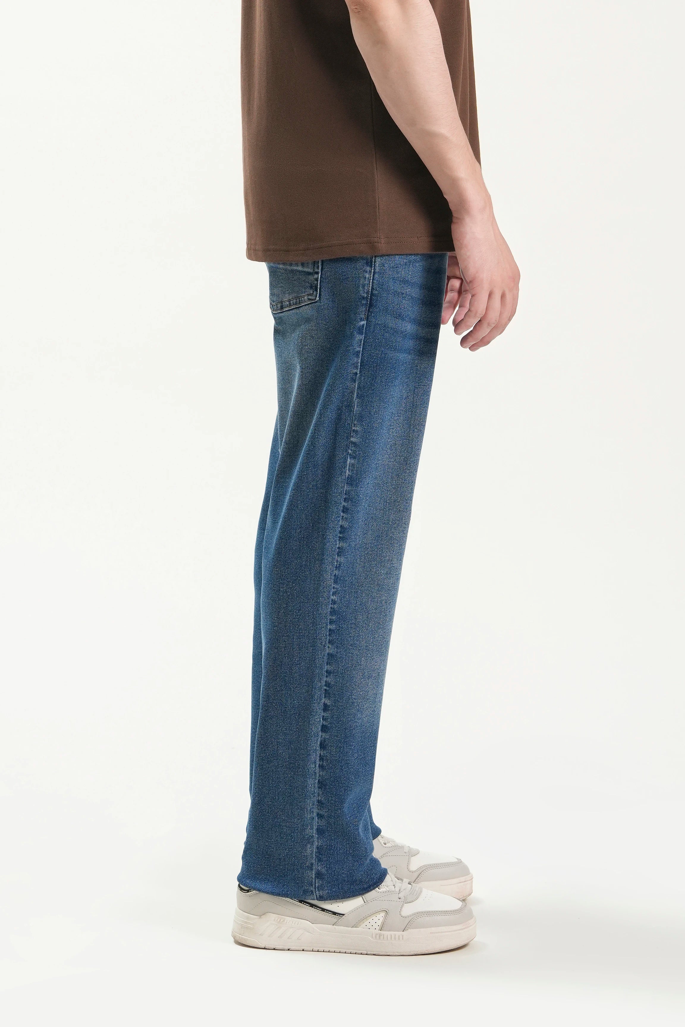 JEANS STRAIGHT FIT MID BLUE