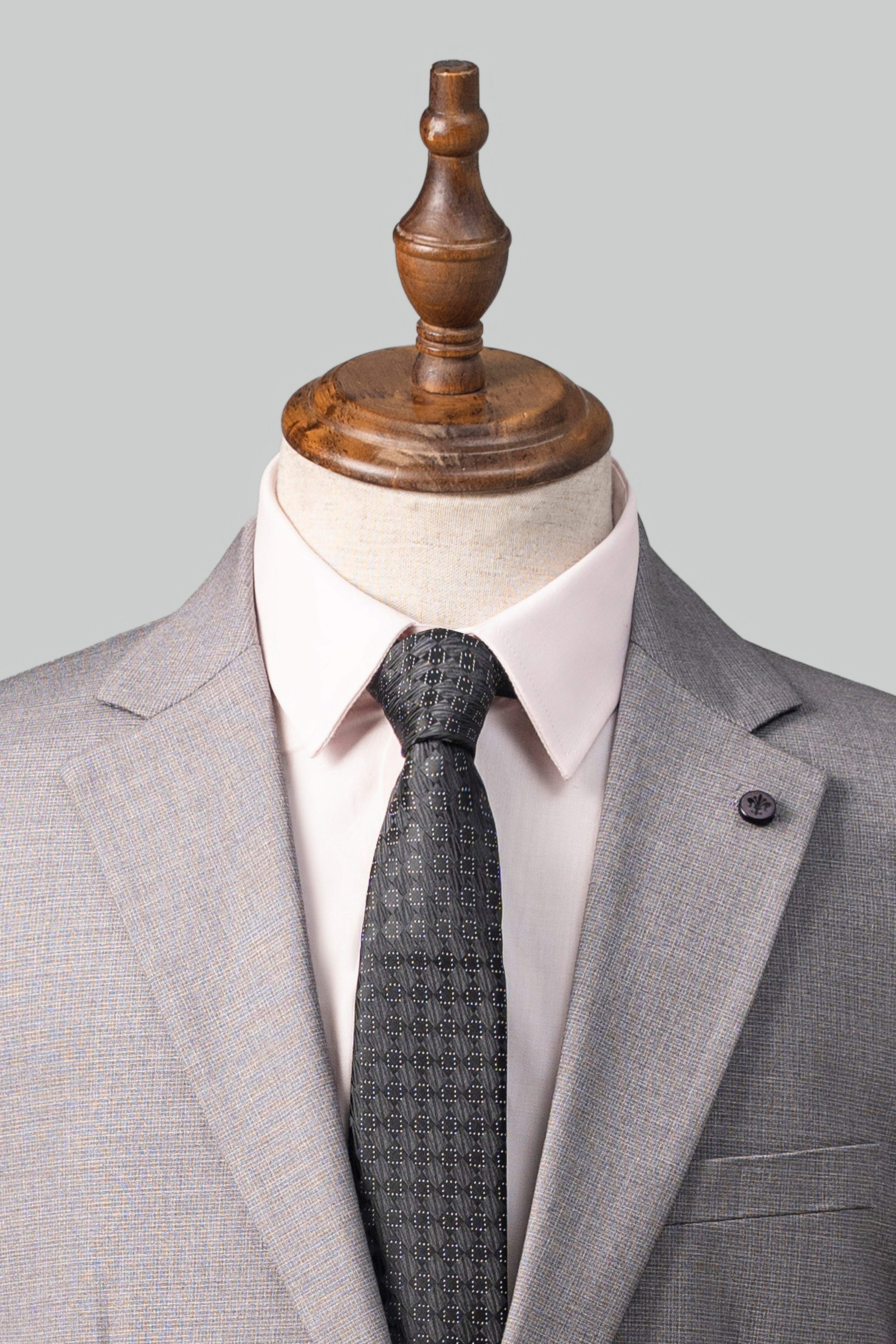 2 PIECE SUIT SLIM FIT LIGHT GREY