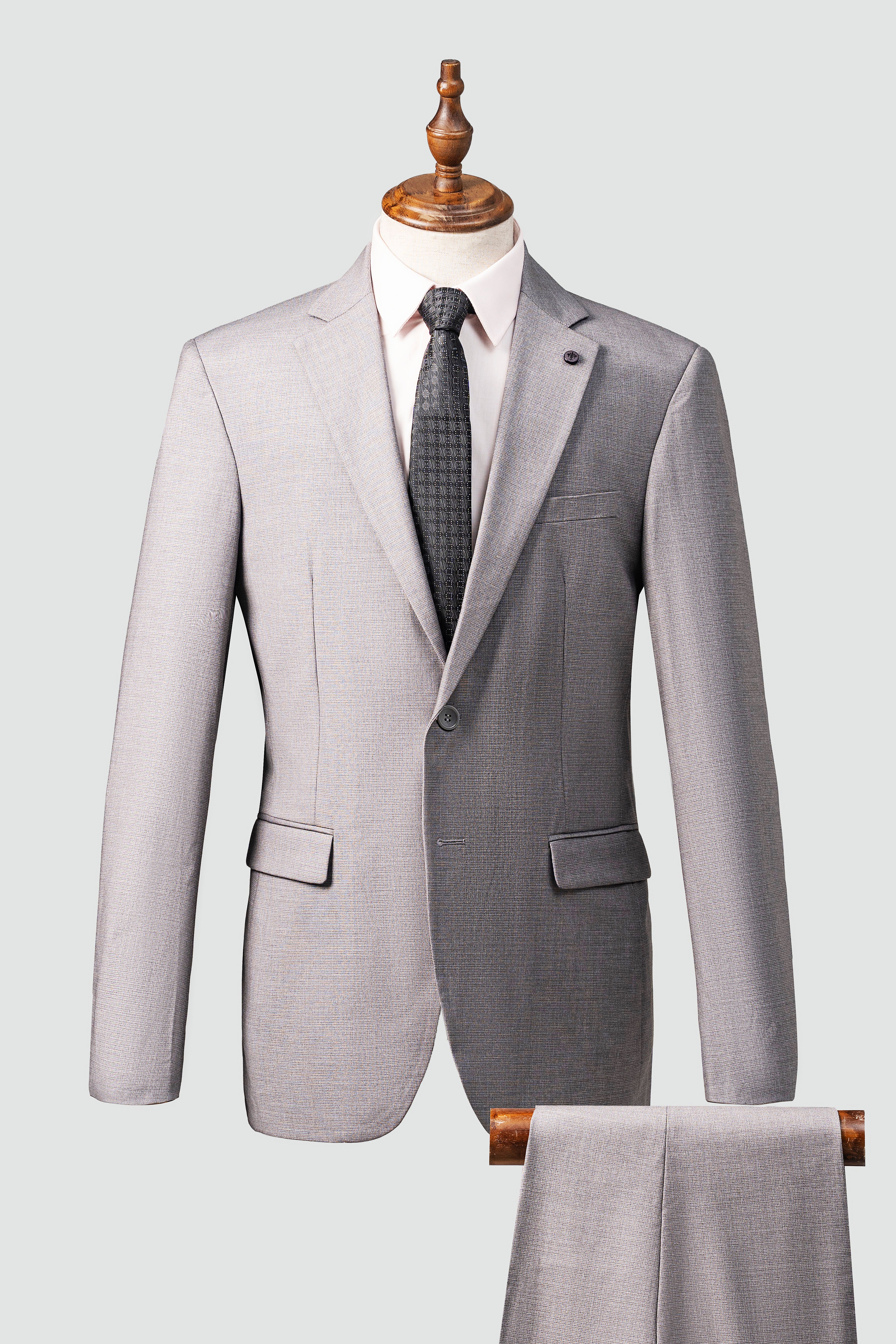 2 PIECE SUIT SLIM FIT LIGHT GREY