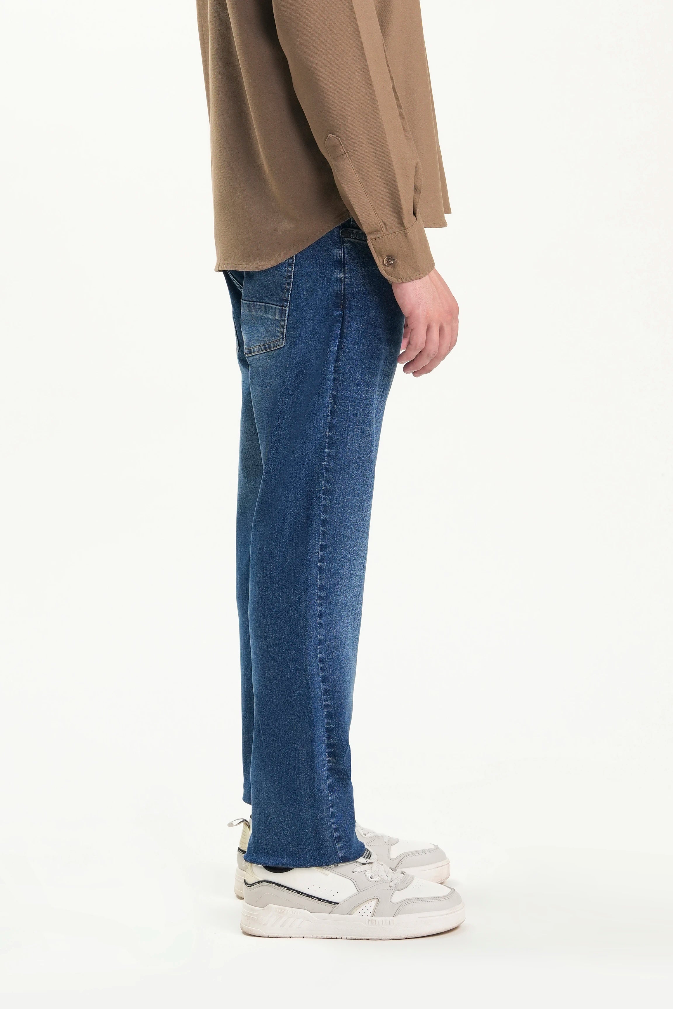 JEANS STRAIGHT FIT MID BLUE