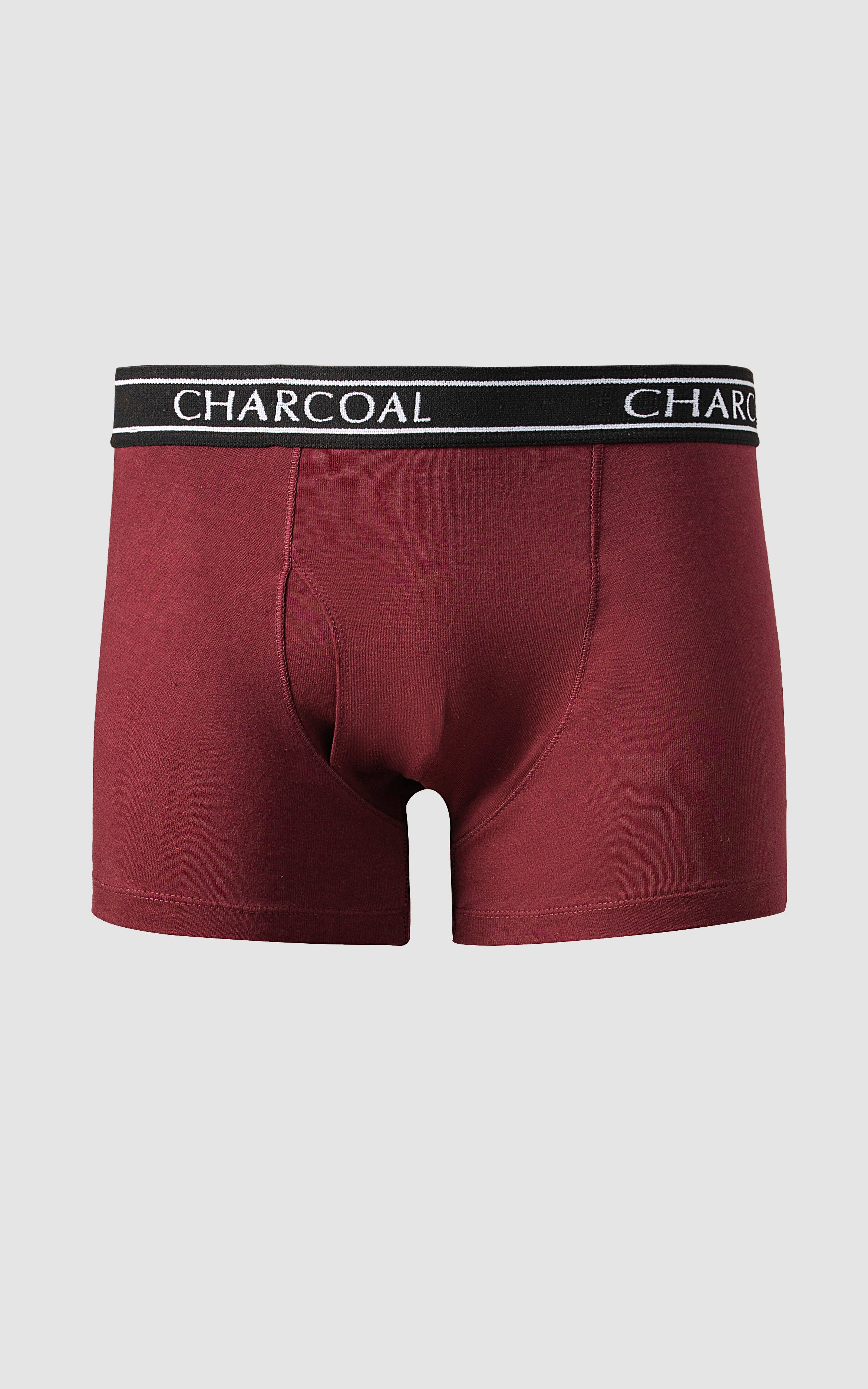 KNIT BOXER MAROON