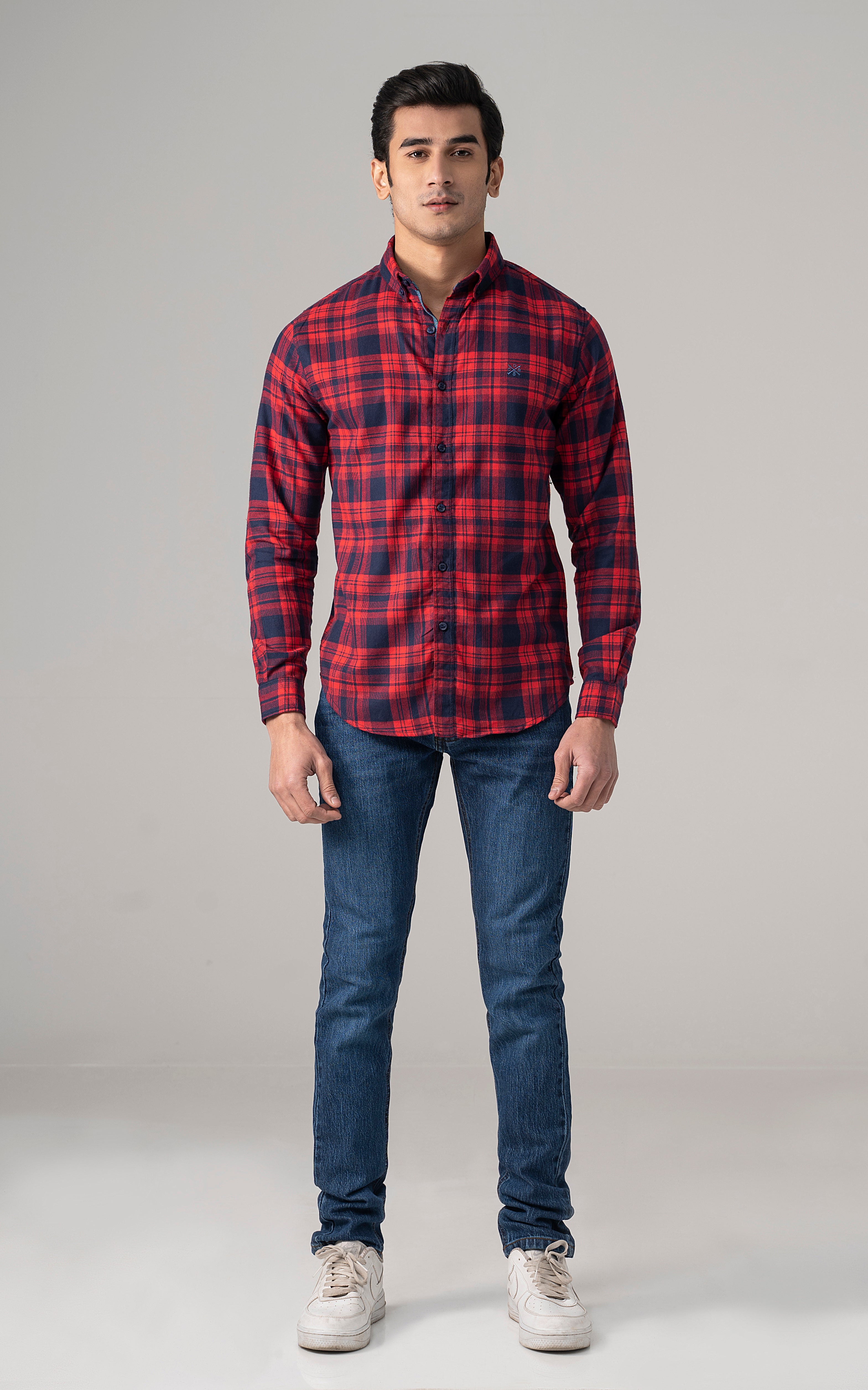 CASUAL SHIRT RED CHECK