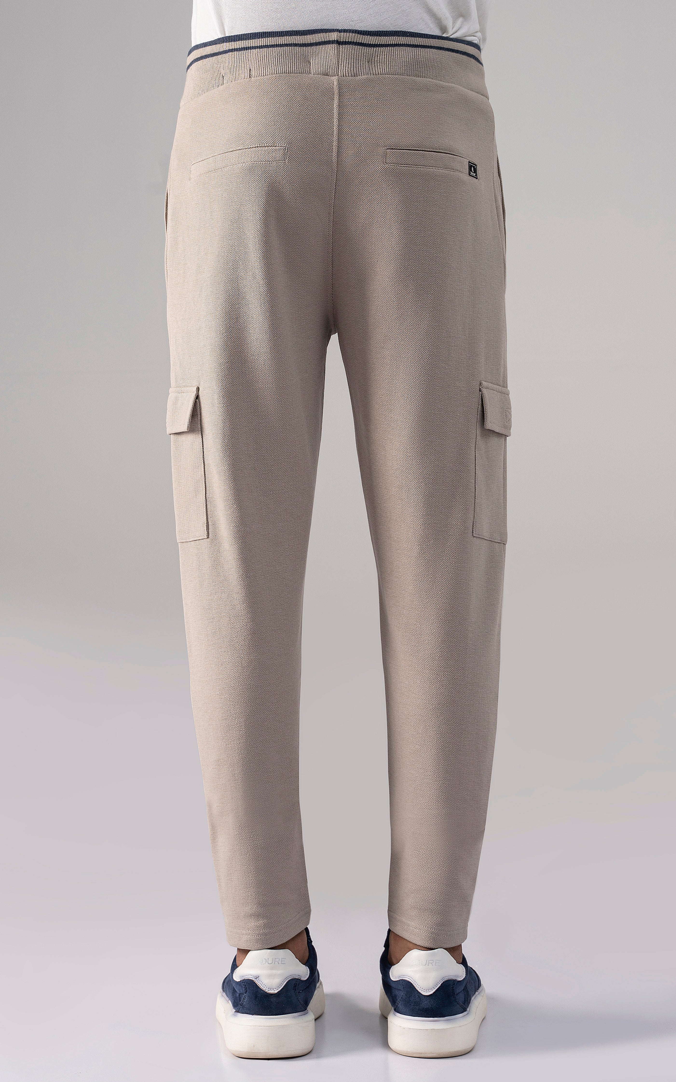 PIQUE CARGO TROUSER KHAKI