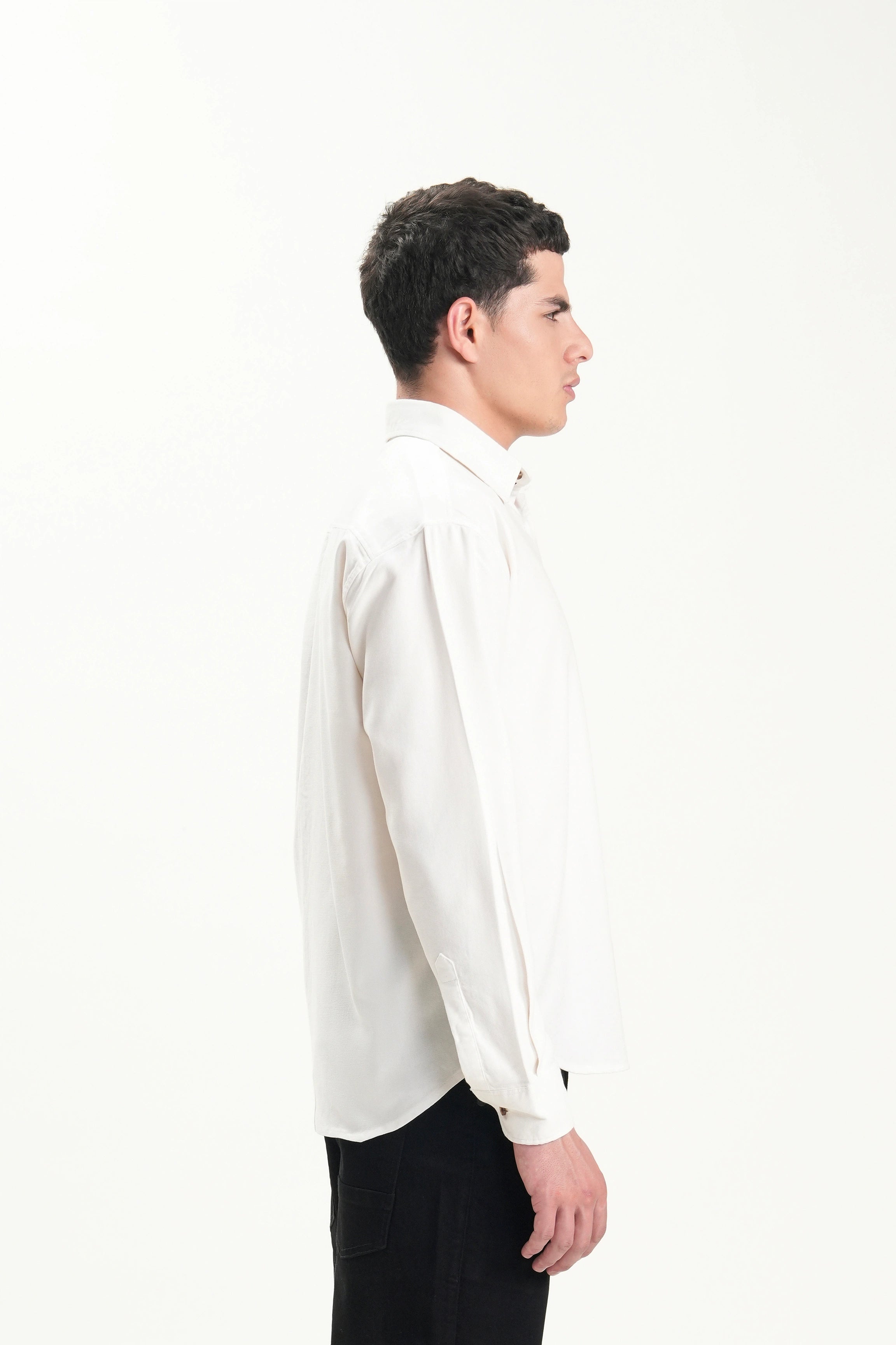 RELAXED FIT CASUAL SHIRT WHITE