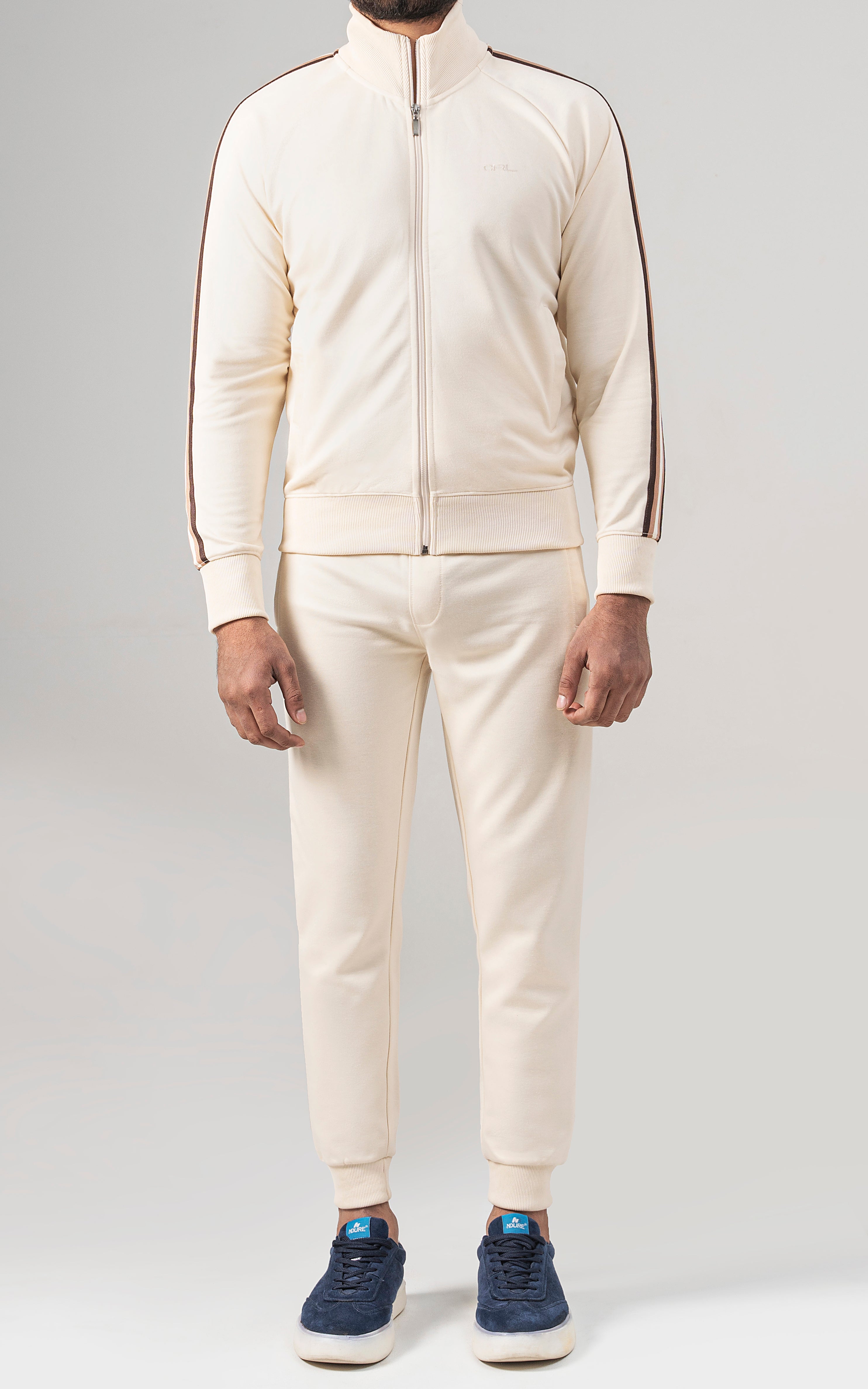 SLIM FIT TRACK SUIT OFF WHITE