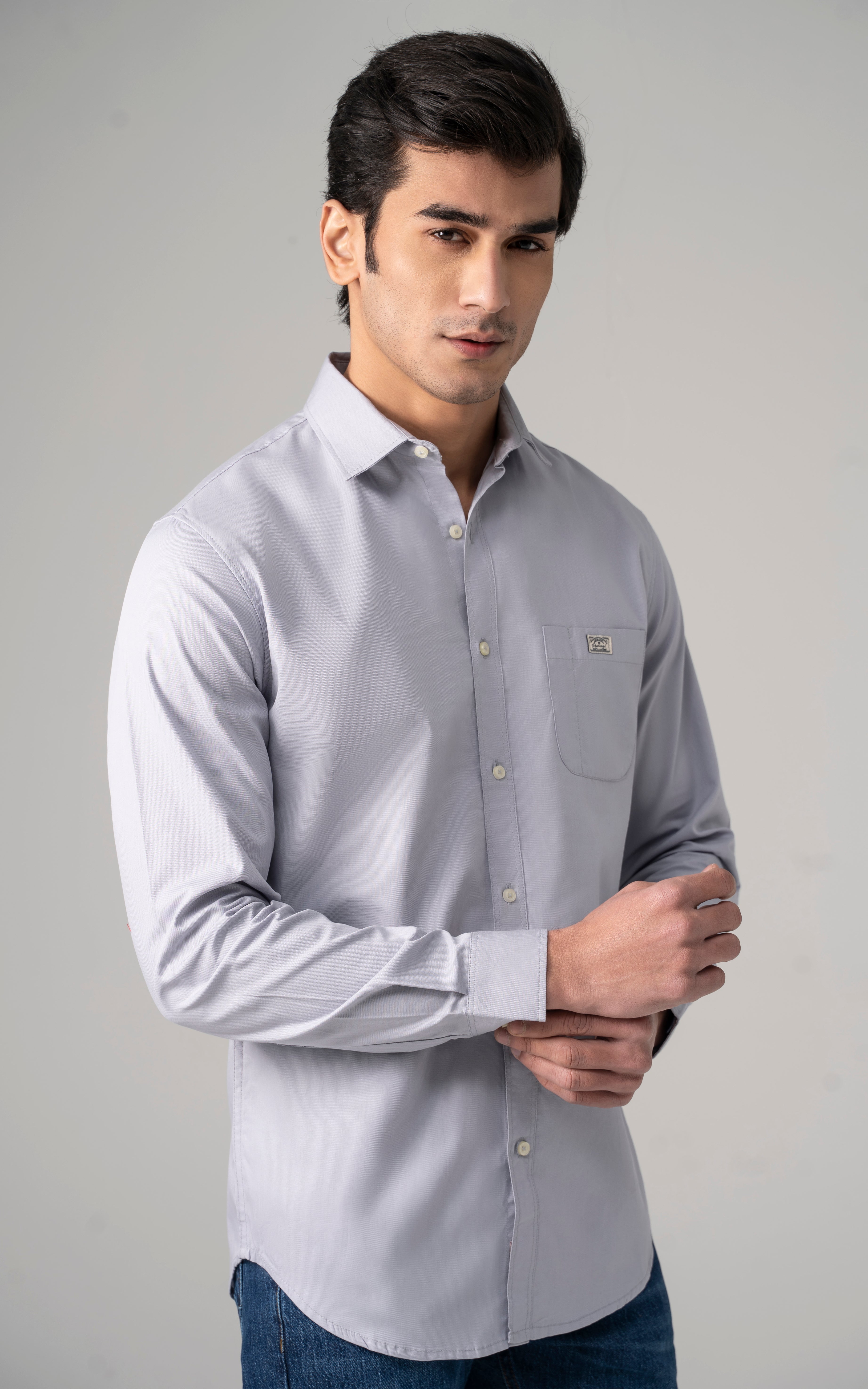 CASUAL SHIRT ASH GREY