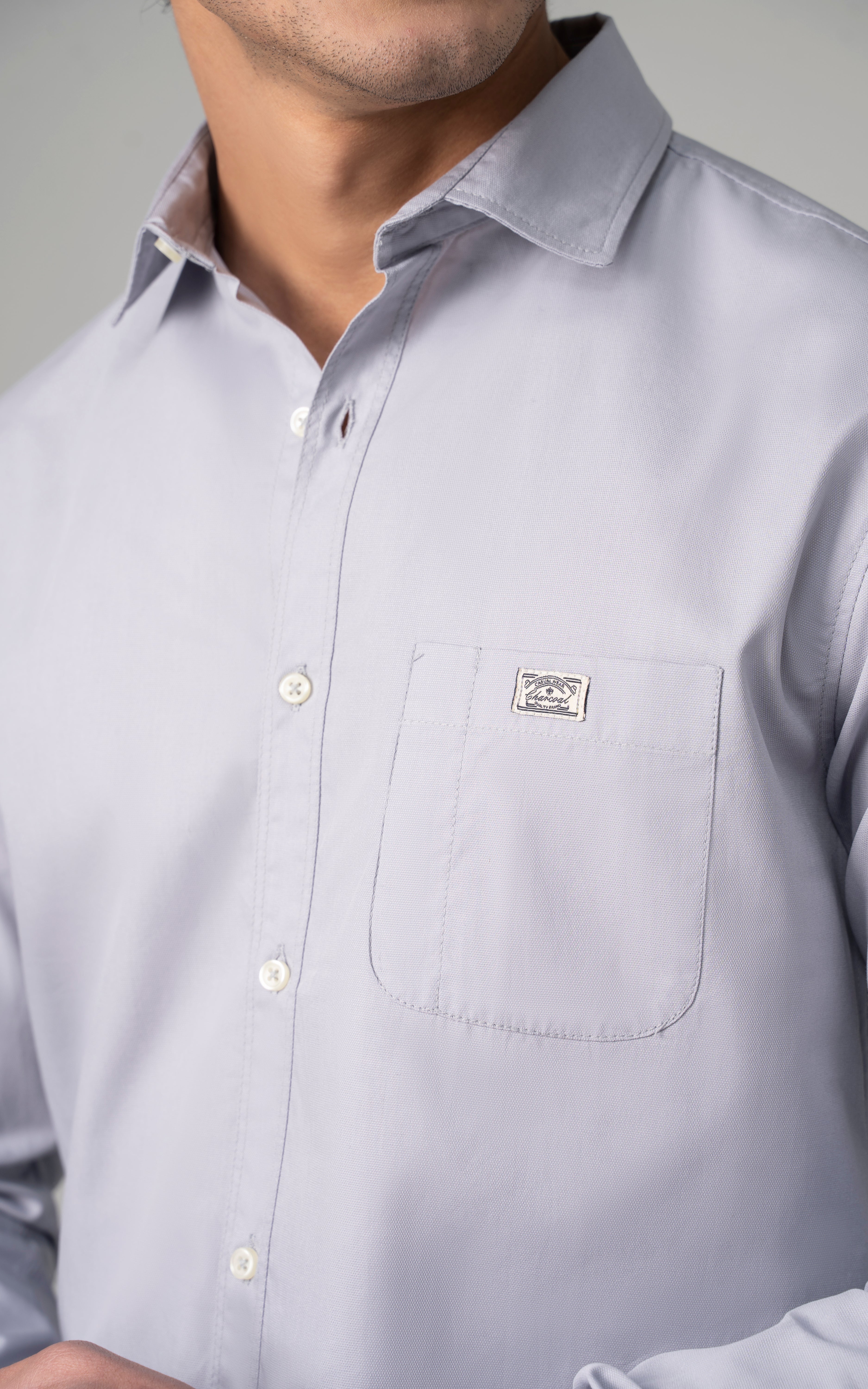 CASUAL SHIRT ASH GREY