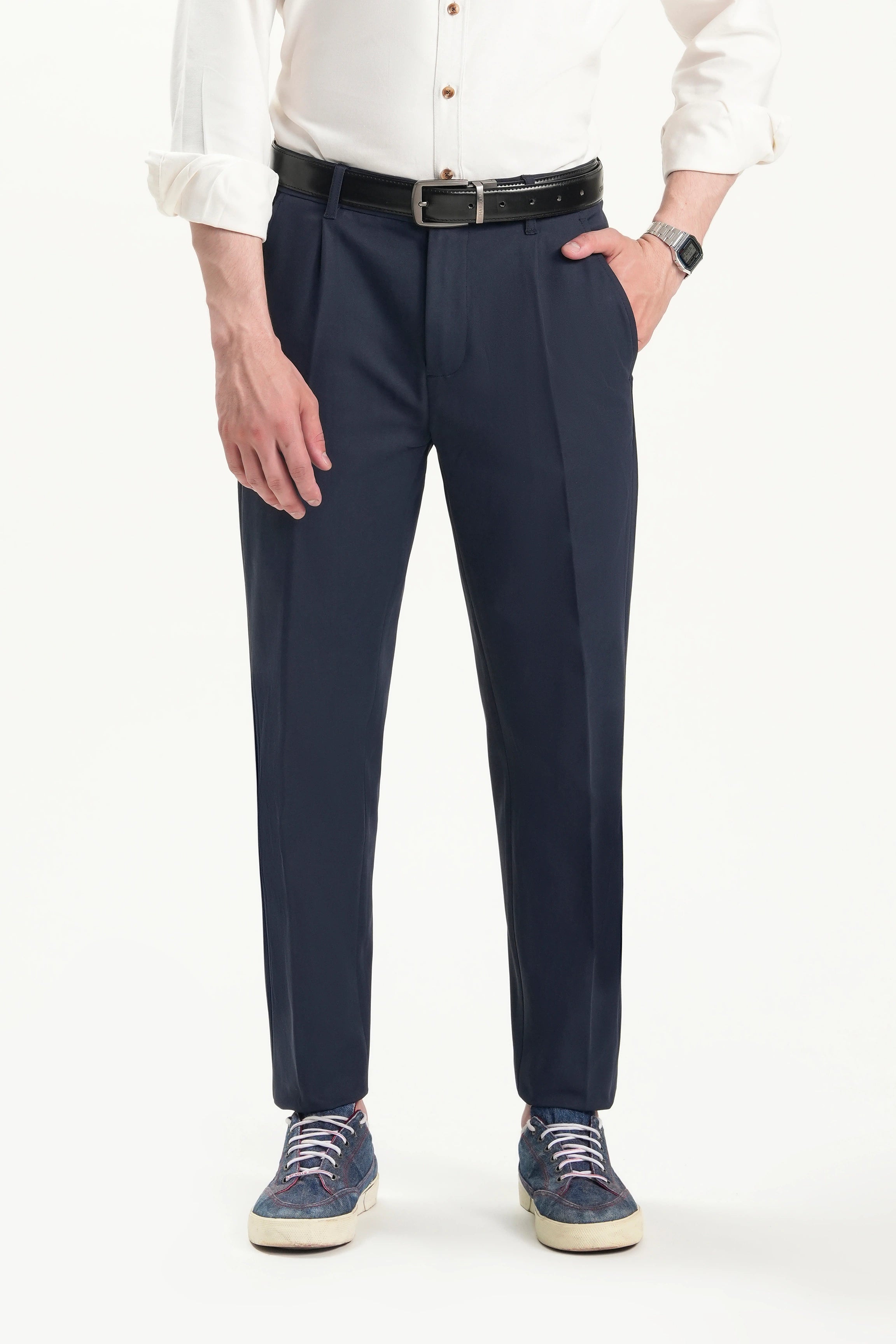 CASUAL PANT REGULAR FIT NAVY