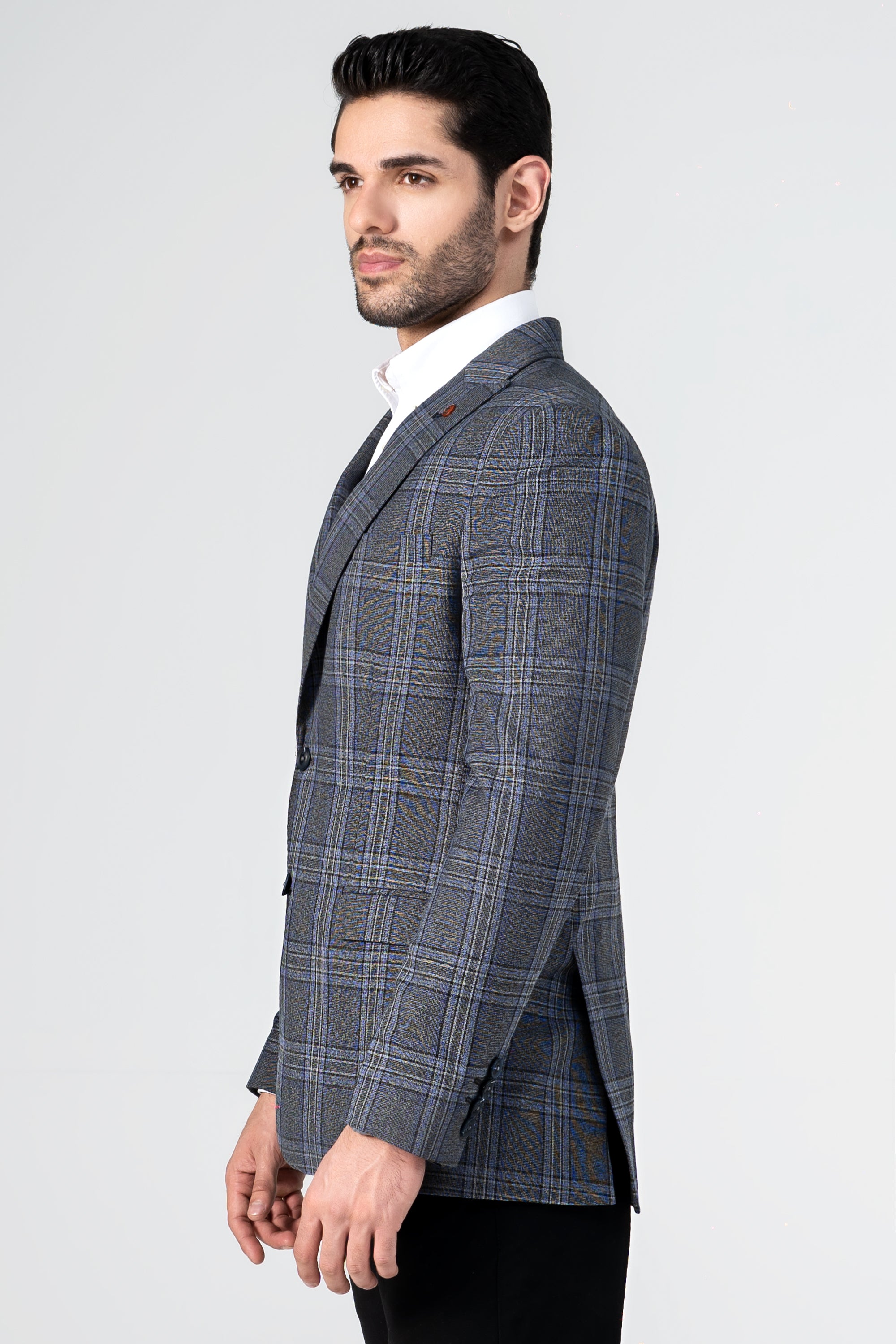 CASUAL COAT GREY CHECK