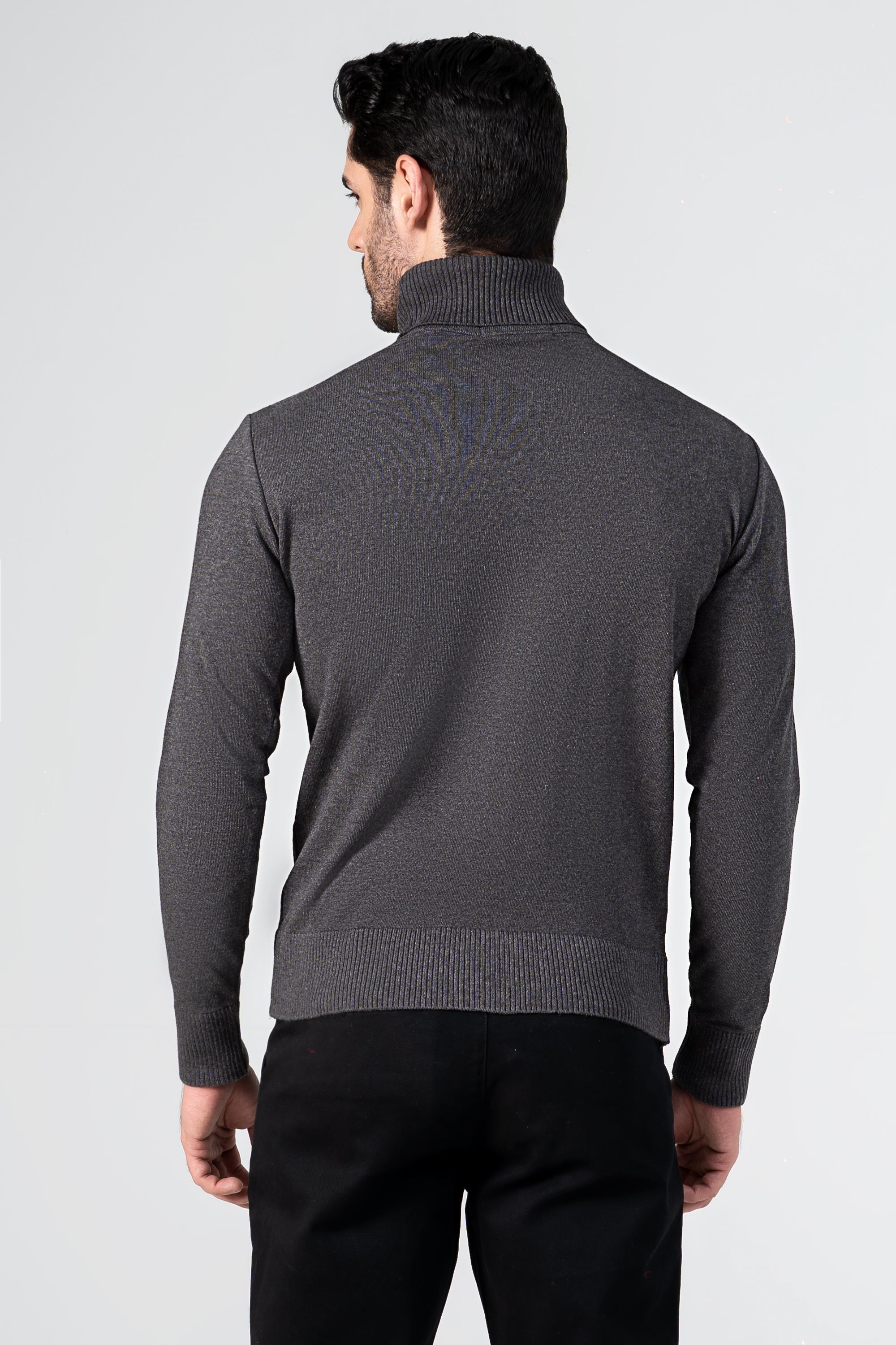 Dark grey turtleneck outlet sweater