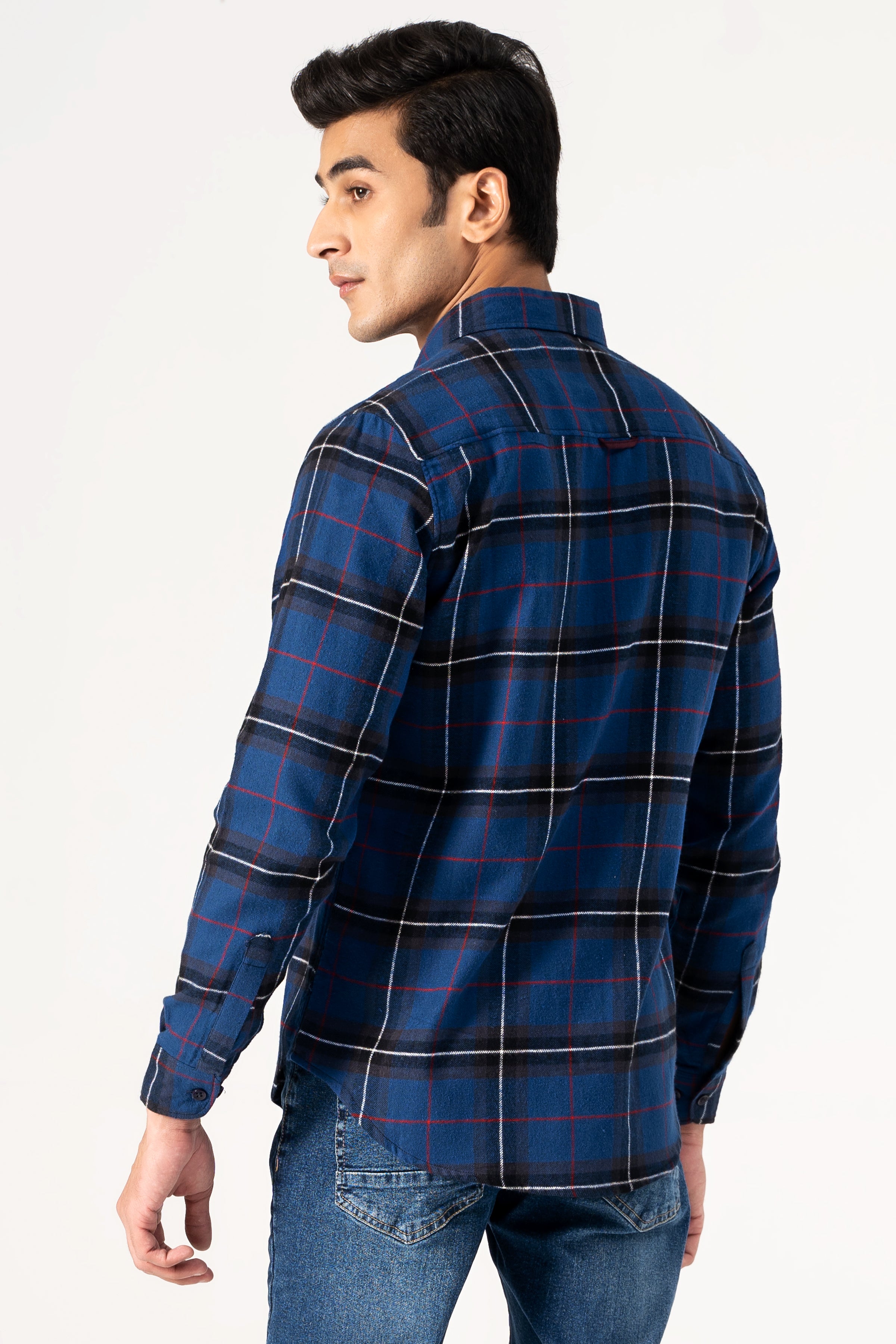 CASUAL SHIRT BLUE CHECK