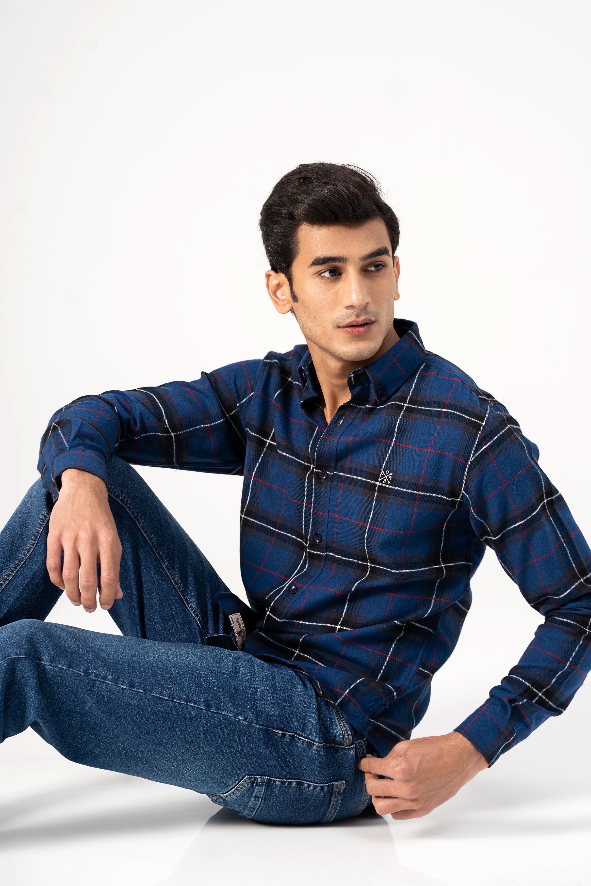 CASUAL SHIRT BLUE CHECK