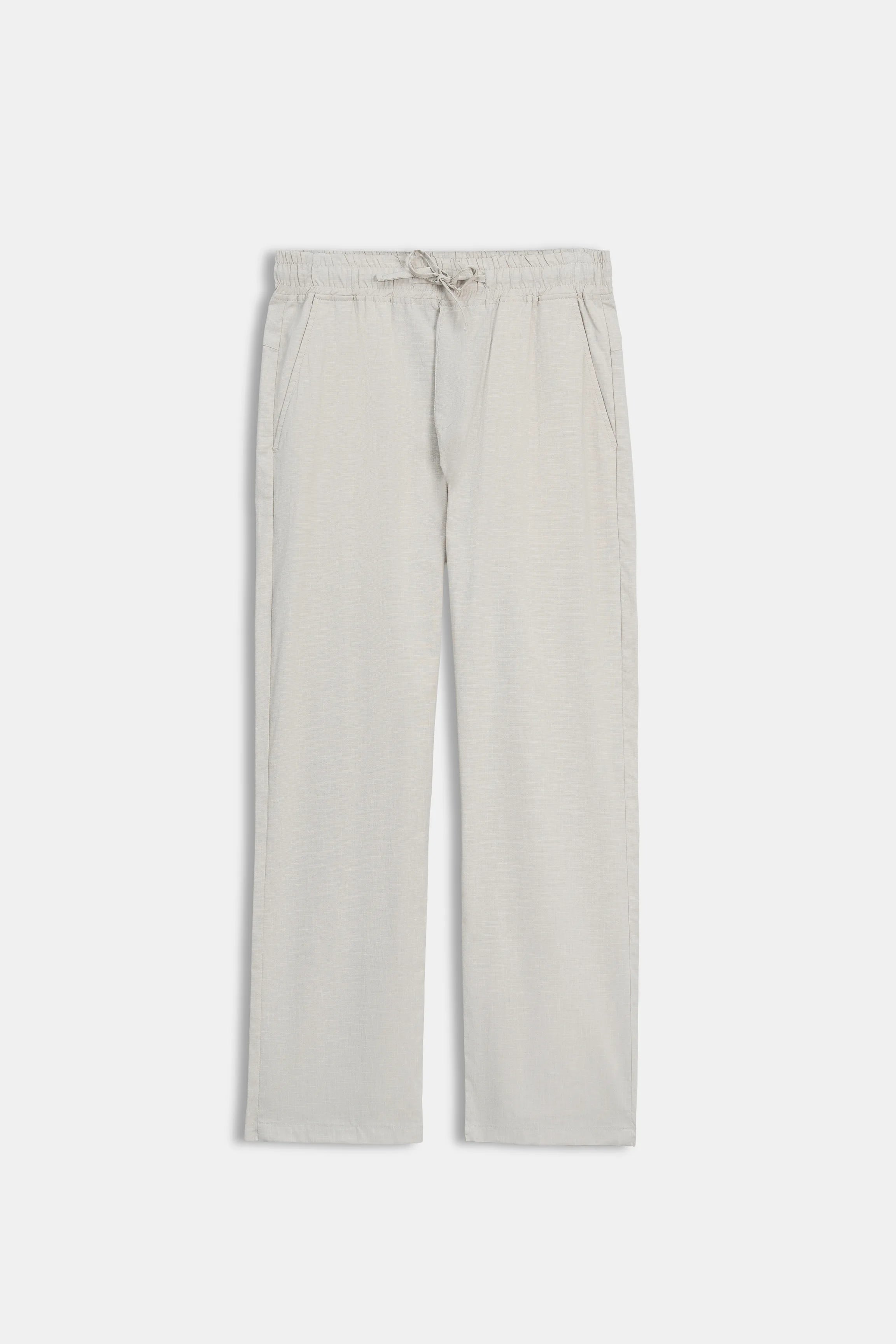LOOSE FIT TROUSER WITH ELASTICATED WASTBAND KHAKI