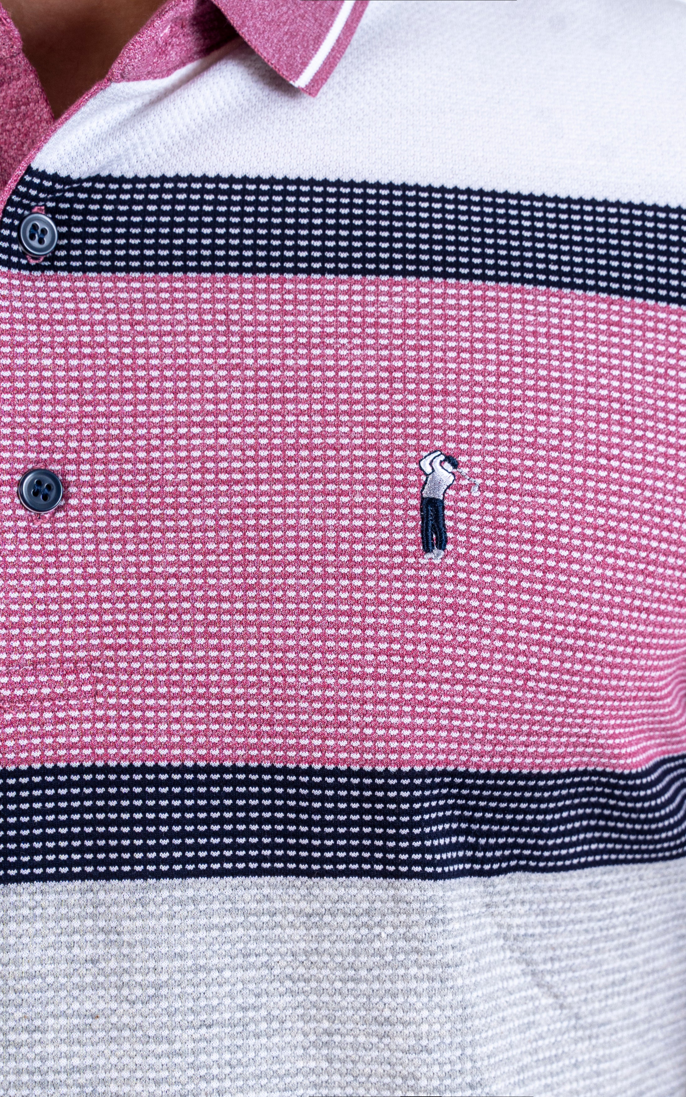 EXECUTIVE POLO WHITE PINK