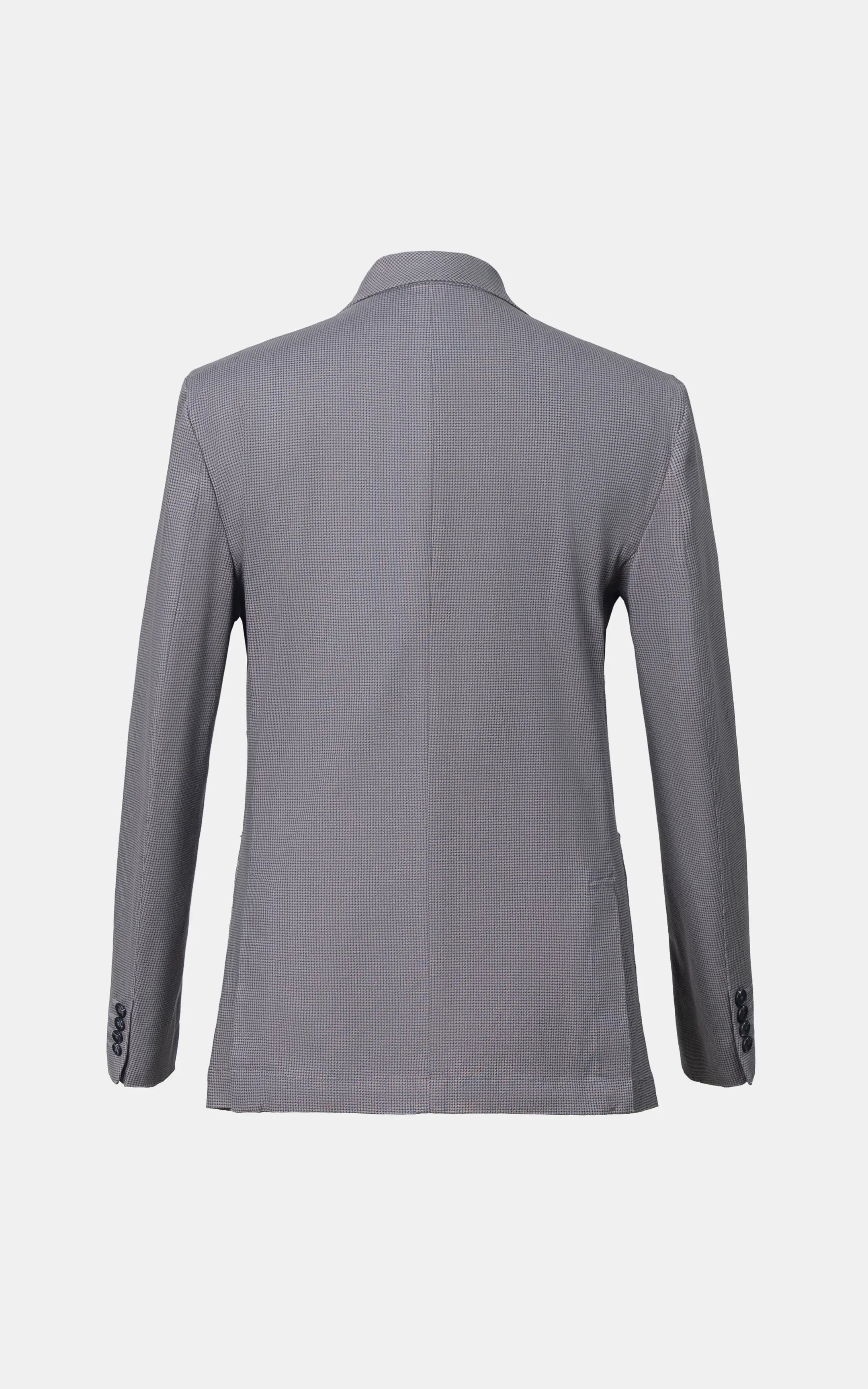 NOTCH LAPEL SINGLE-BREASTED SUMMER COAT GREY