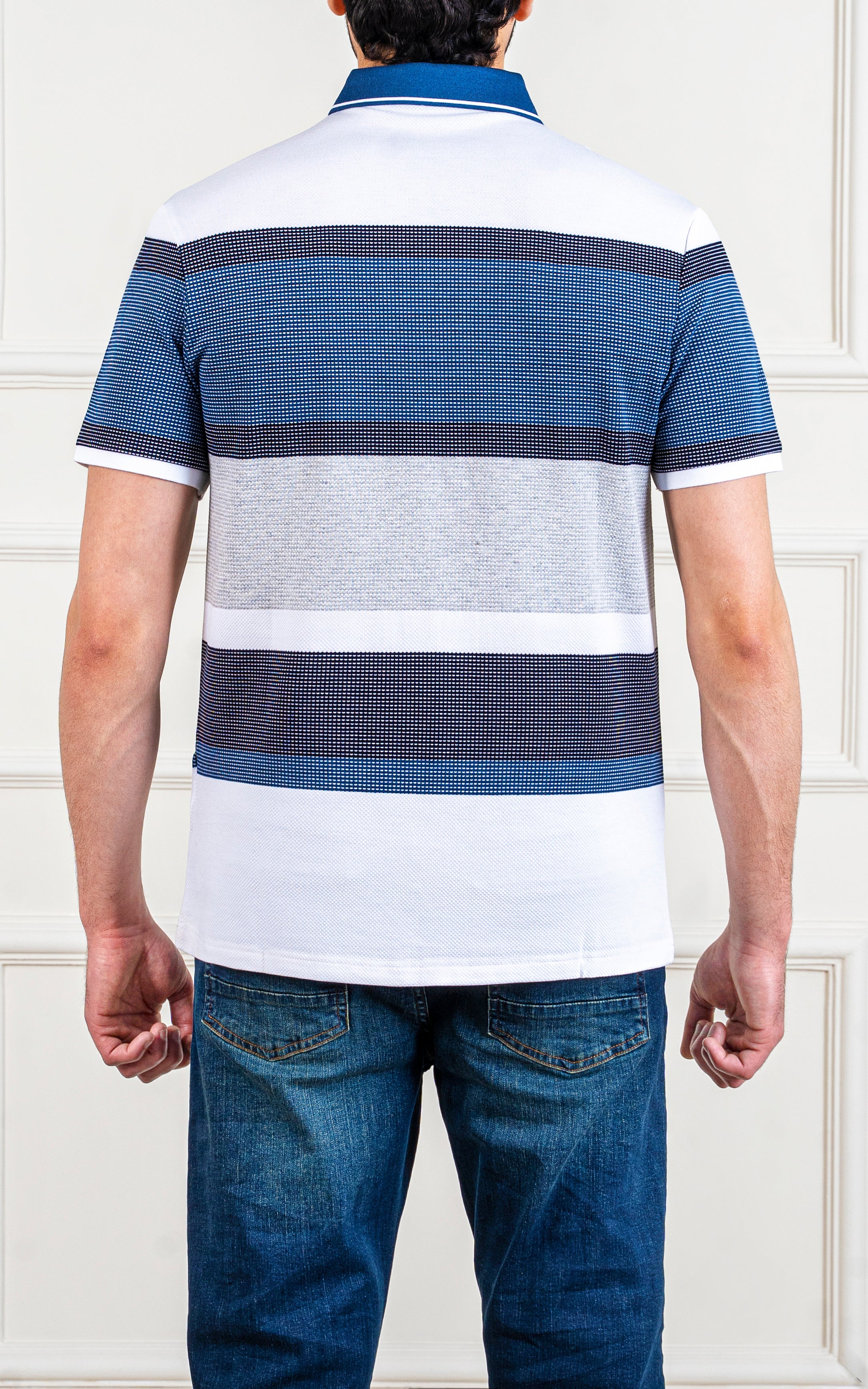EXECUTIVE POLO WHITE BLUE
